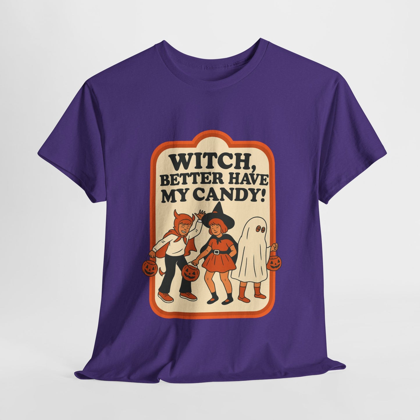 Halloween Witch Candy Tee - Unisex Cotton Shirt