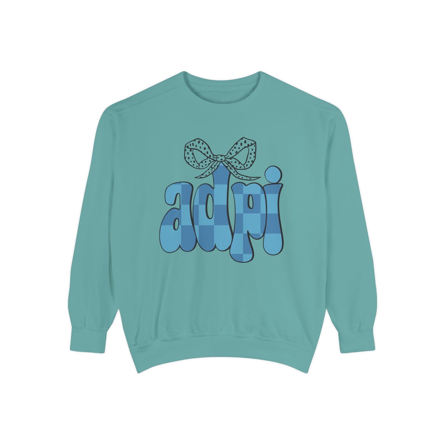 ADeltaPI Bow Design Unisex Sweatshirt - Cozy Casual Wear, comfort colors