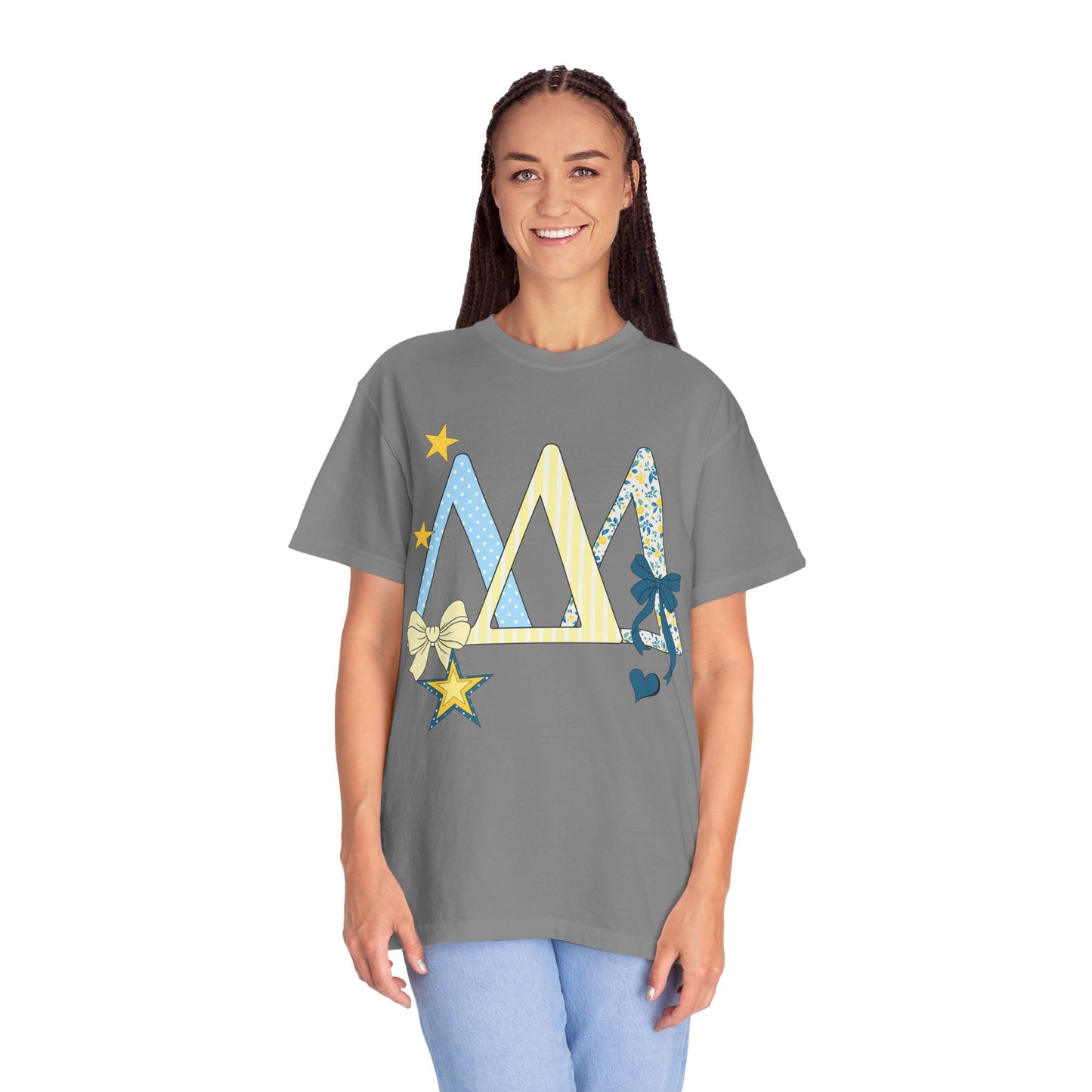 Whimsical yellow and blue Graphic T-Shirt