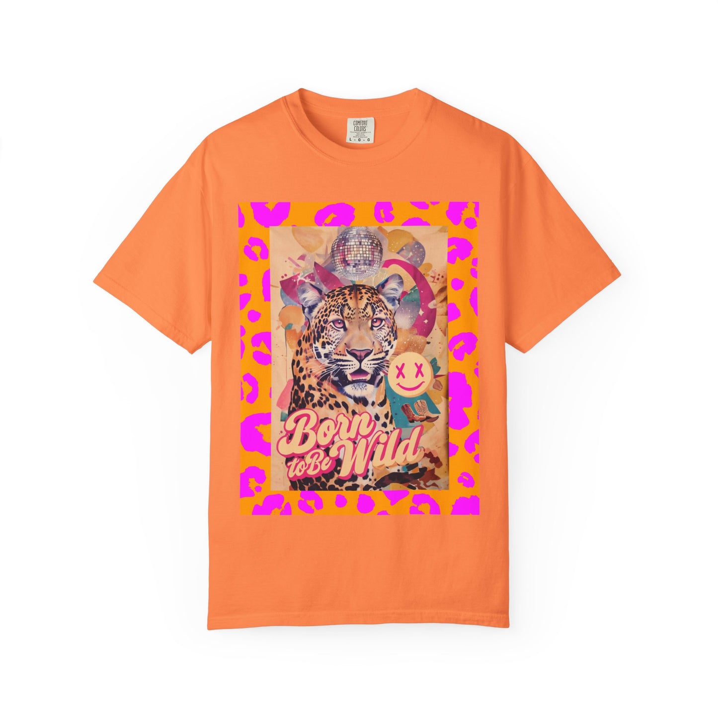 Bold Graphic T-Shirt: Born to Be Wild, Unisex Cotton Tee, Animal Lover Gift, Wild Spirit Apparel, Trendy Casual Wear, Unique Artist Design