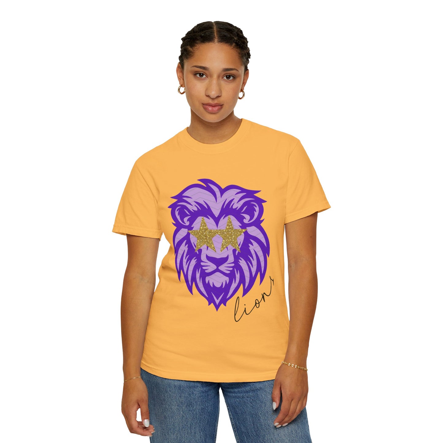 Purple Lion Graphic T-Shirt