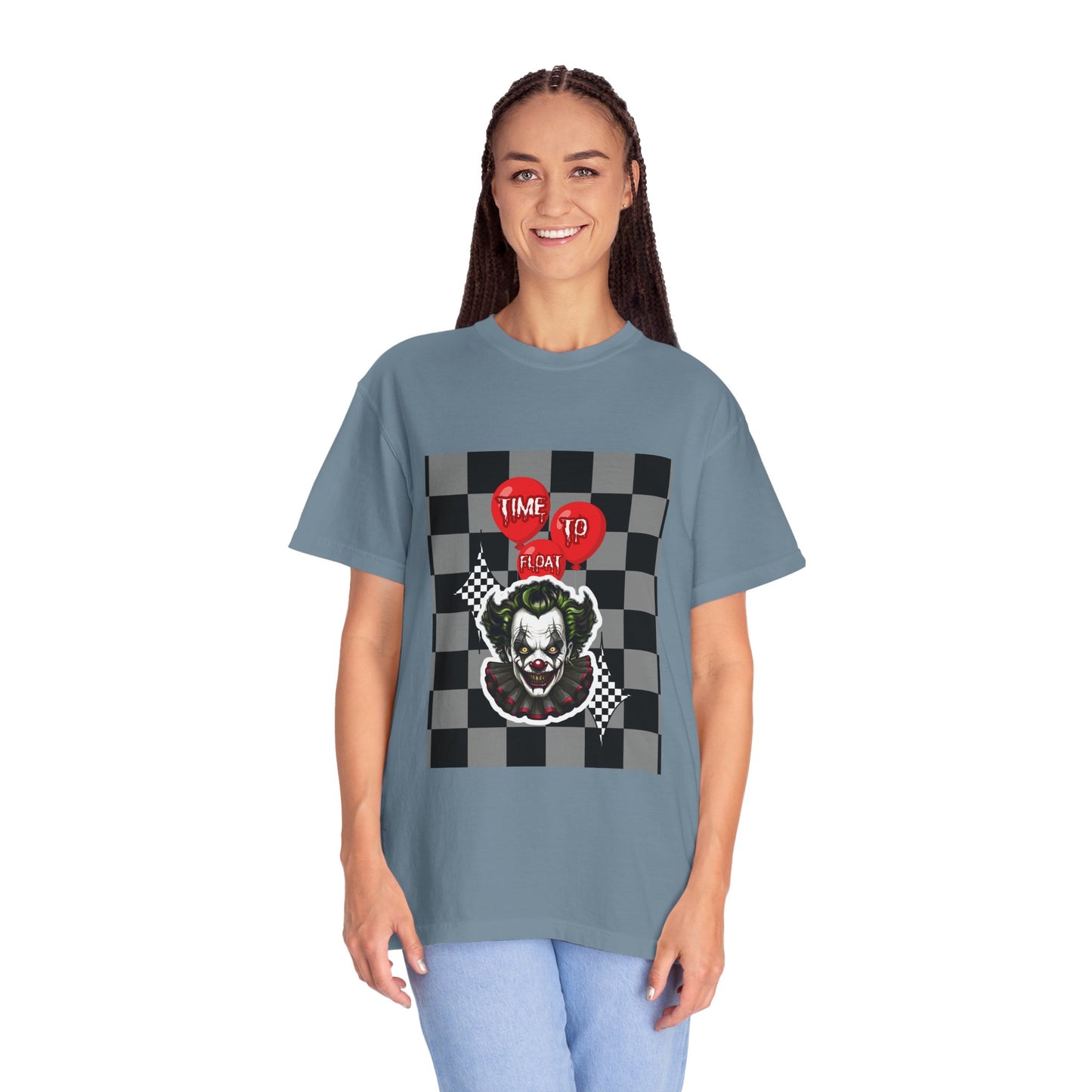 Creepy Clown Graphic T-Shirt, Halloween Costume Tee, Unisex Horror Shirt, Fun Gift for Fans, Graphic Novelty Wear, Casual Outfit