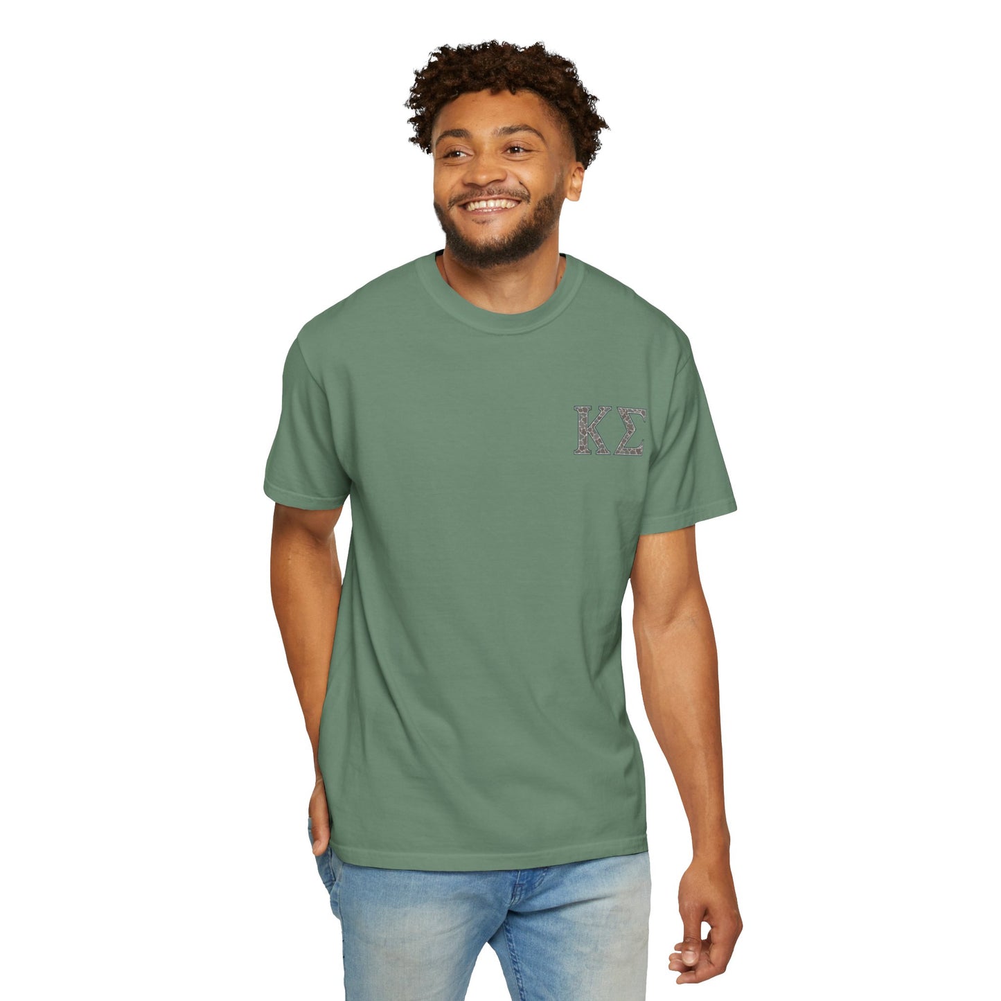 Kappa Sigma Garment-Dyed Unisex T-Shirt, Casual Wear, Greek Life Apparel, College Student Gift, Comfy Streetwear