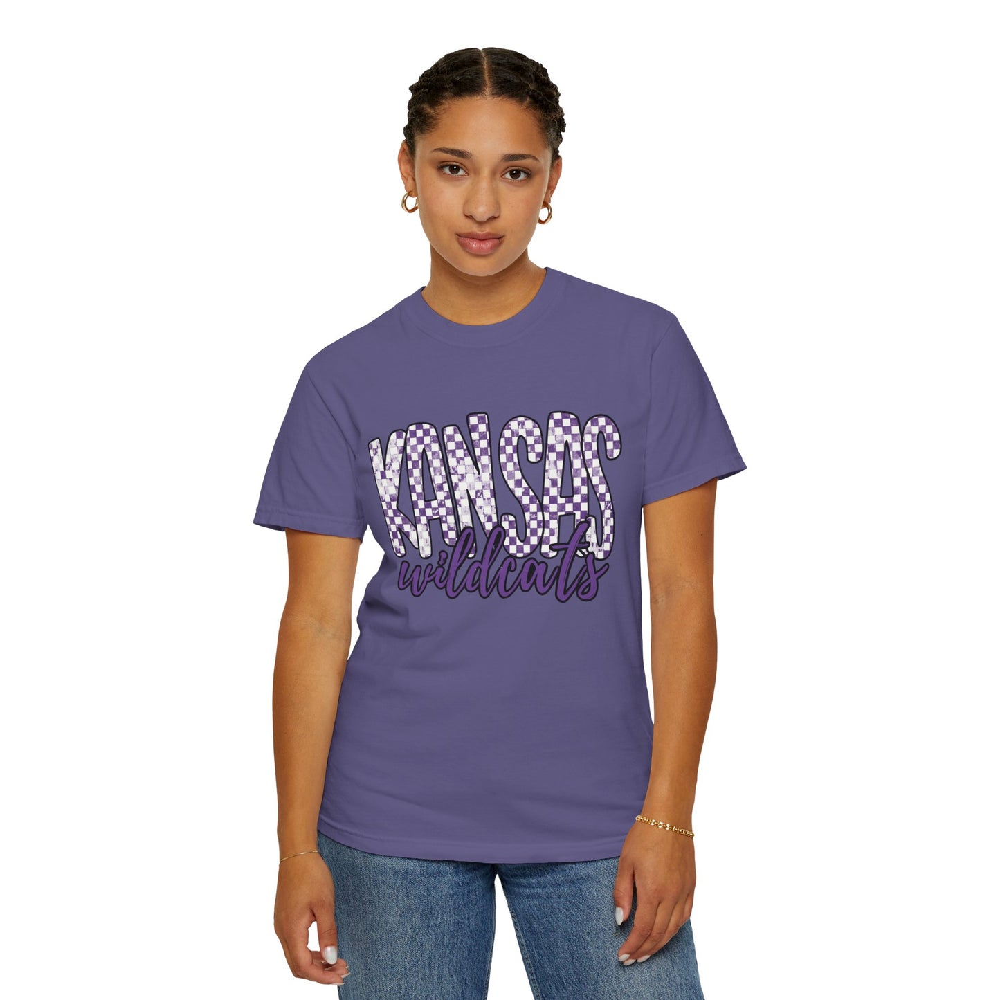 Kansas Wildcats Garment-Dyed T-Shirt | Unisex College Apparel