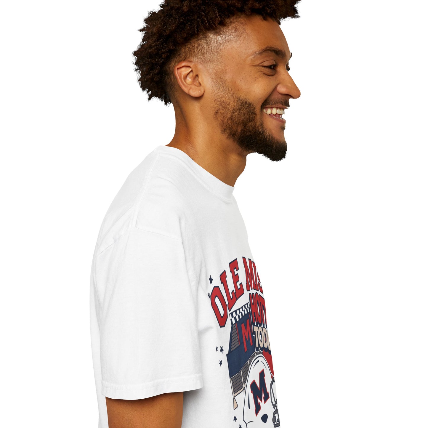 Ole Miss Hotty Toddy Unisex Garment-Dyed T-Shirt, College Sports Tee, Game Day Apparel, Tailgate Shirt, Fan Gear