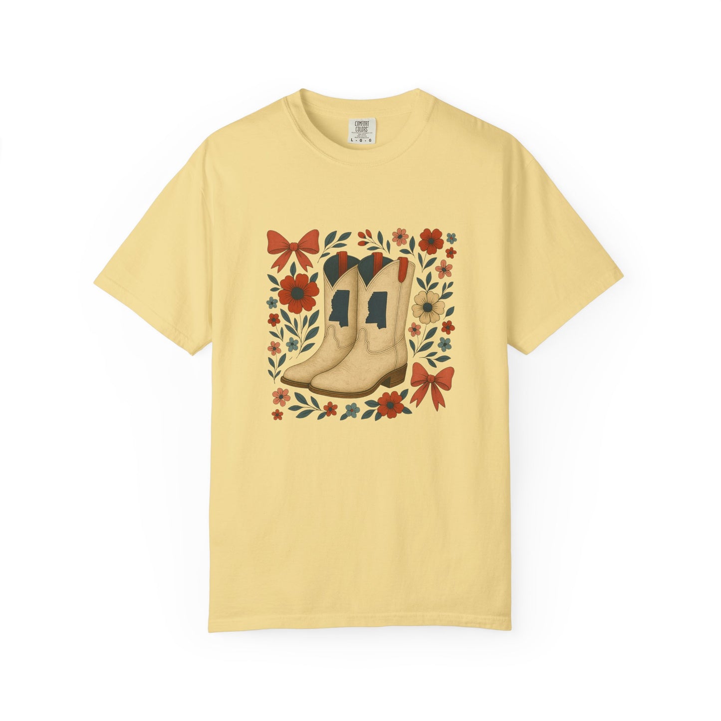 Mississippi Cowboy Boots T-Shirt - Ole Miss Rebels Fan