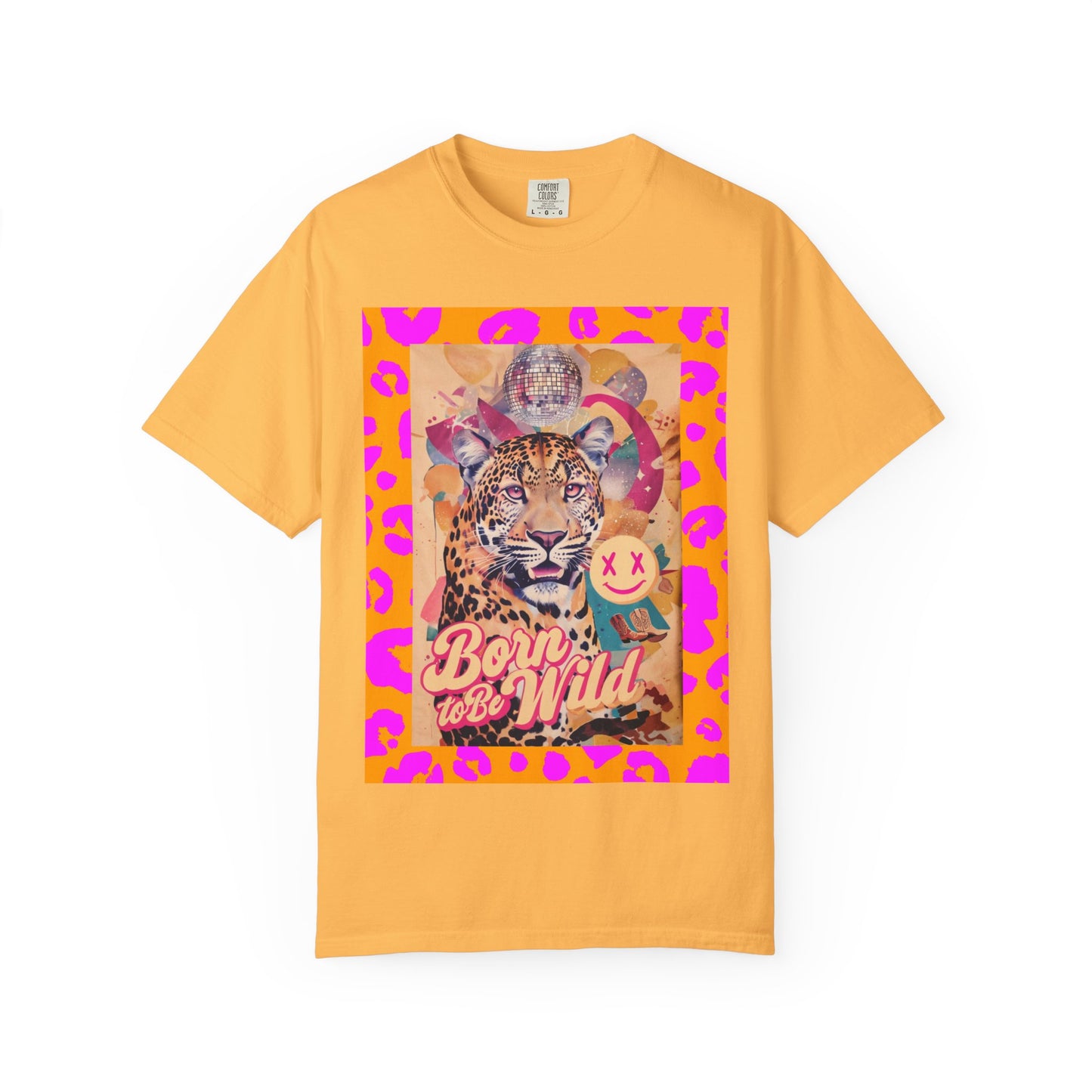 Bold Graphic T-Shirt: Born to Be Wild, Unisex Cotton Tee, Animal Lover Gift, Wild Spirit Apparel, Trendy Casual Wear, Unique Artist Design