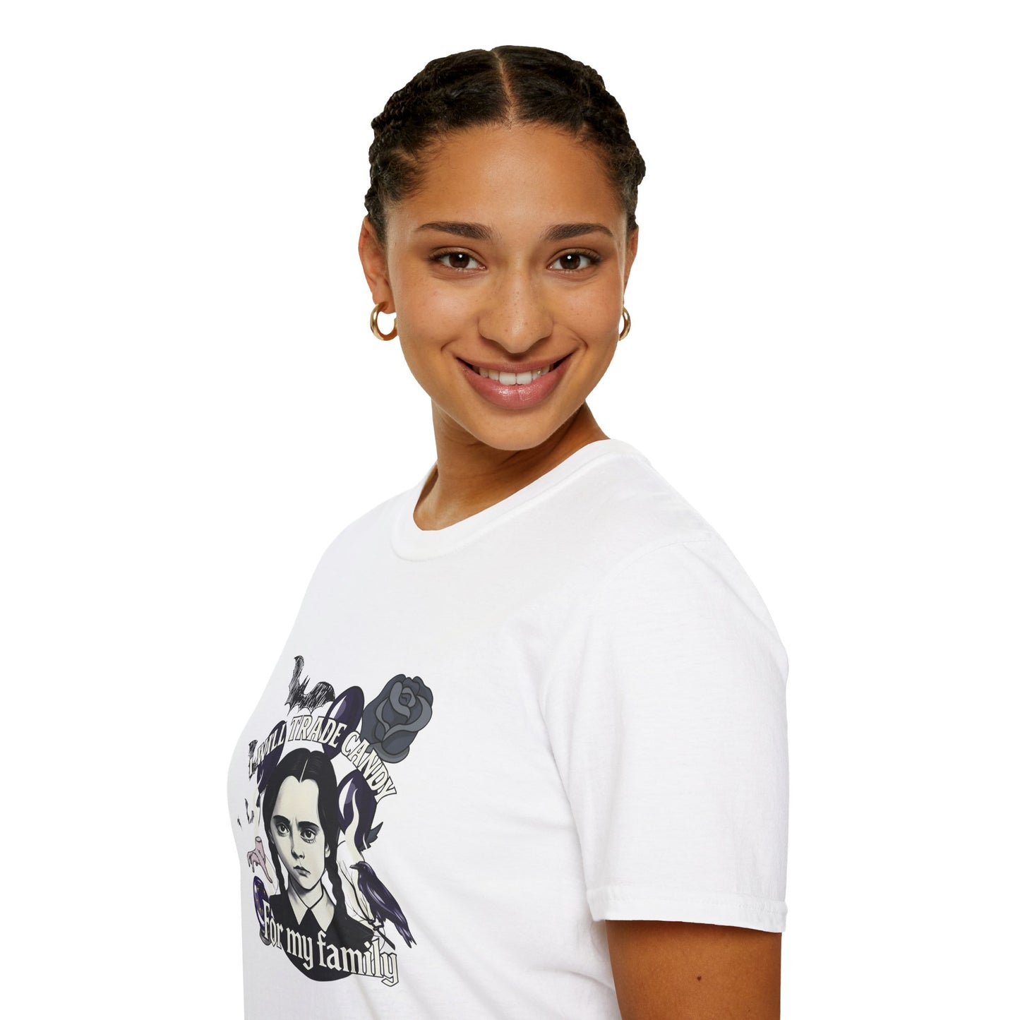 Gothic Family Tribute Unisex Tee - Halloween Dark Aesthetic Apparel