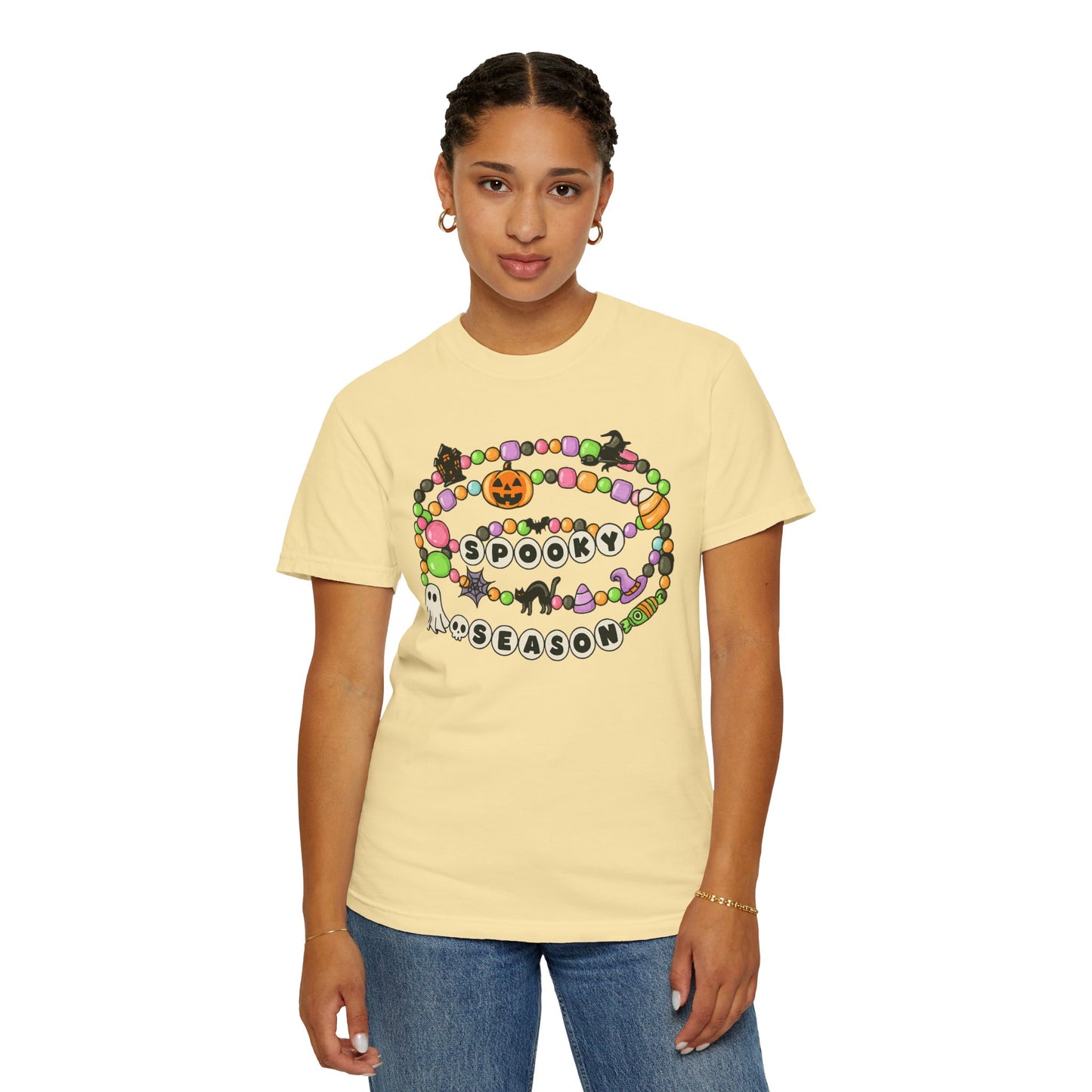 Spooky Season Friendship Bracelet T-shirt | Halloween Fun, Unisex Tee