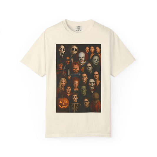 Spooky Halloween T-Shirt | Unisex Garment-Dyed Tee Featuring Iconic Horror Movie Characters, Perfect for Halloween Parties, Horror [...]