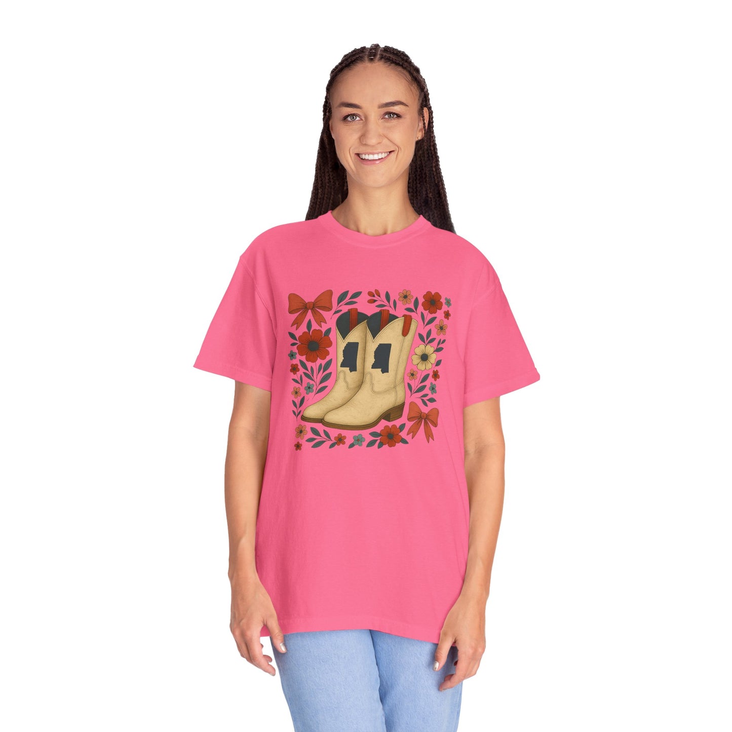 Mississippi Coquette Bow Unisex Tee - Ole Miss Fan Gift