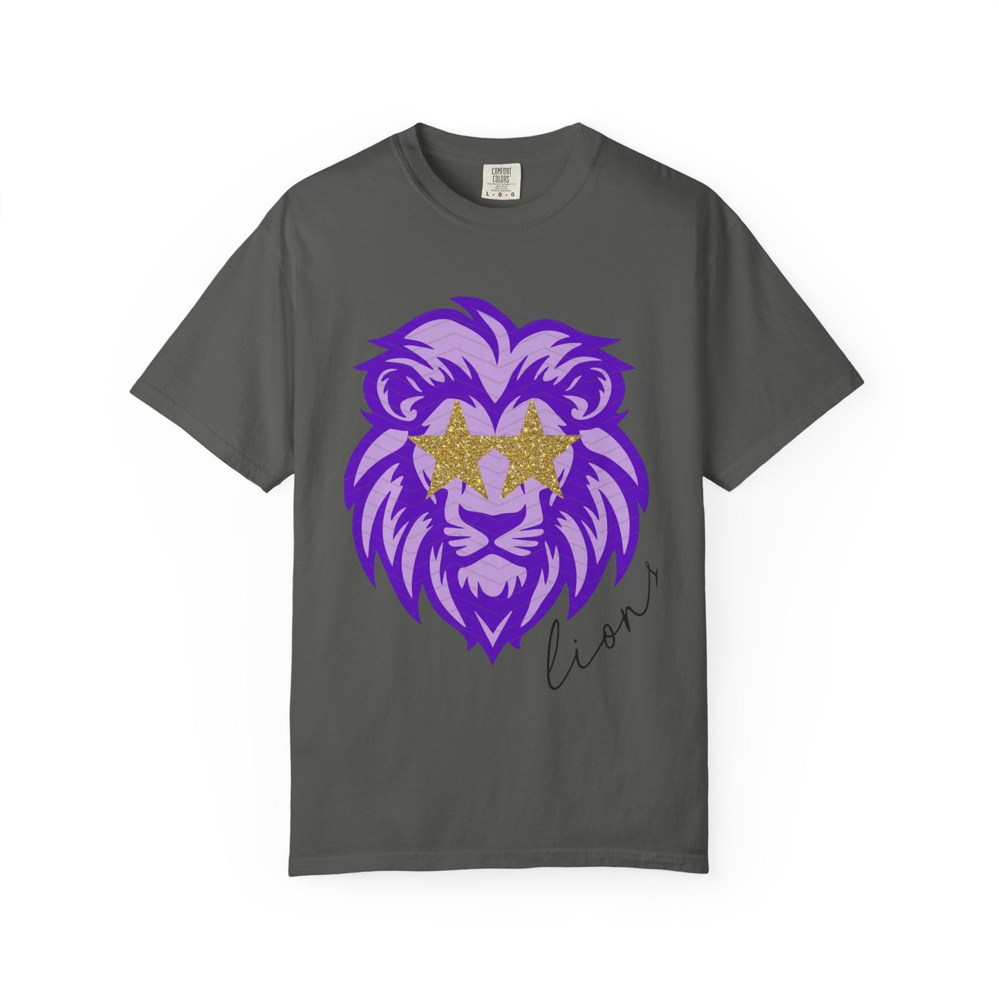 Purple Lion Graphic T-Shirt