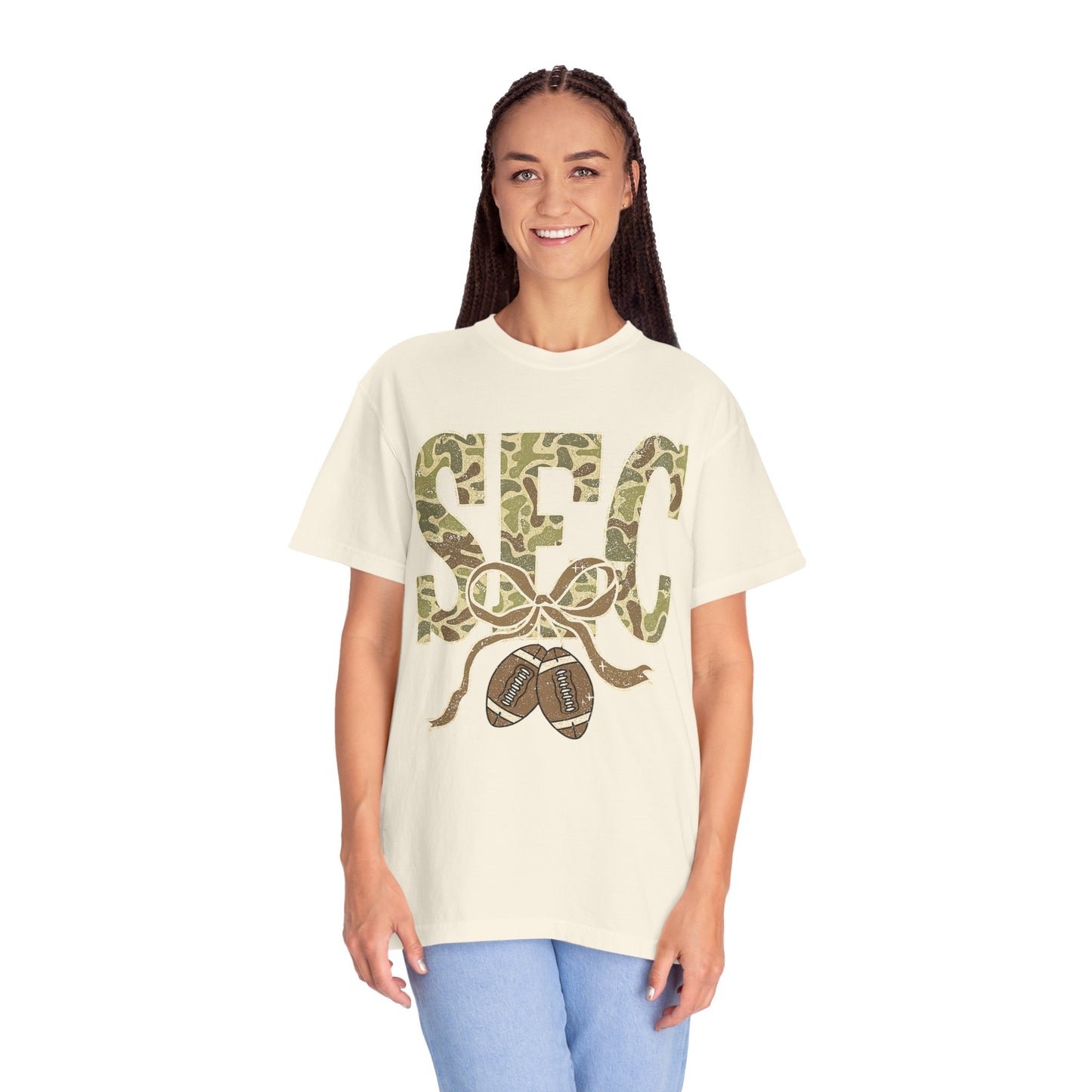 Camo Lettered Unisex T-Shirt - SEC Fan Gear - Gift for Him - Outdoor Wear
