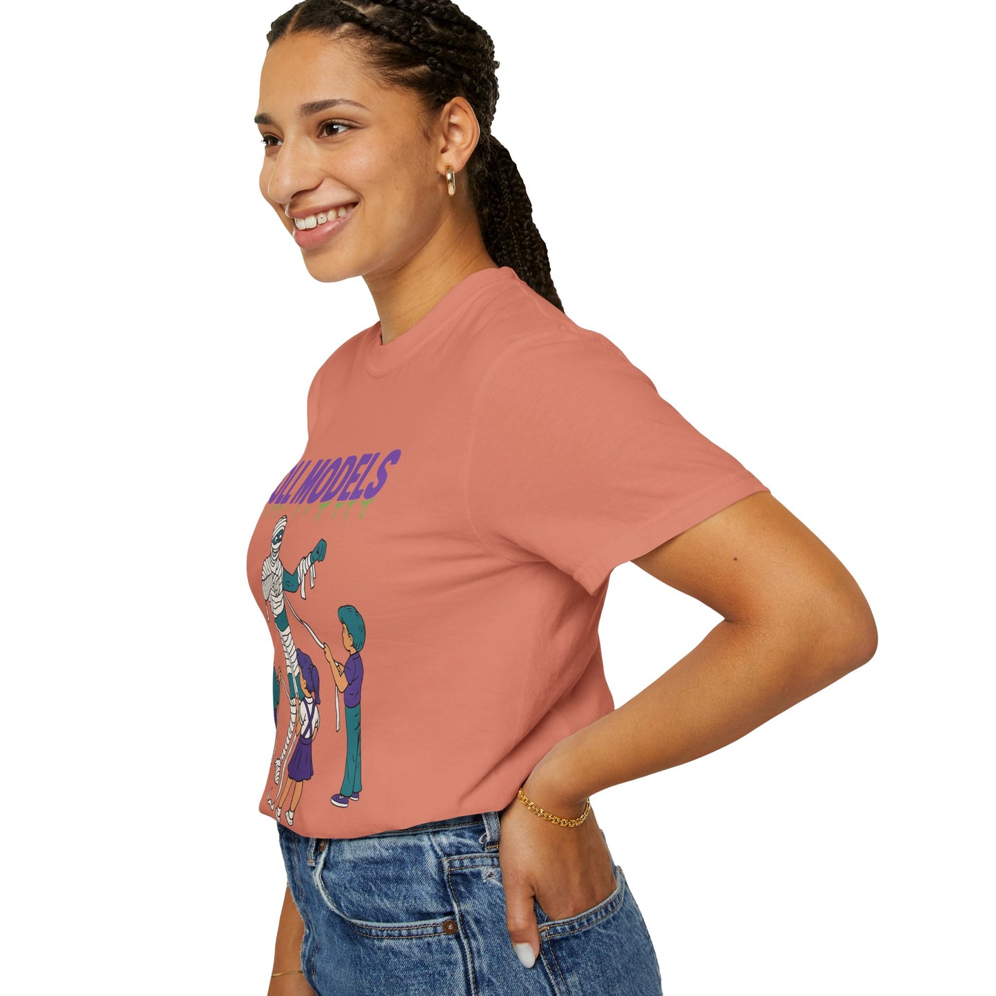 Mummy Roll Models T-Shirt, Cute Halloween Shirt, Kids Costume Tee, Family Fun Outfit, Retro Graphic Top, Vintage Style Tee