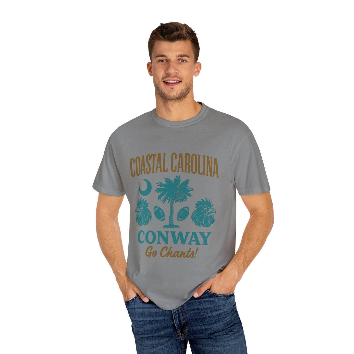 Go Chants T-Shirt, Unisex Garment-Dyed Tee, Beachwear, College Apparel, Summer Vibes
