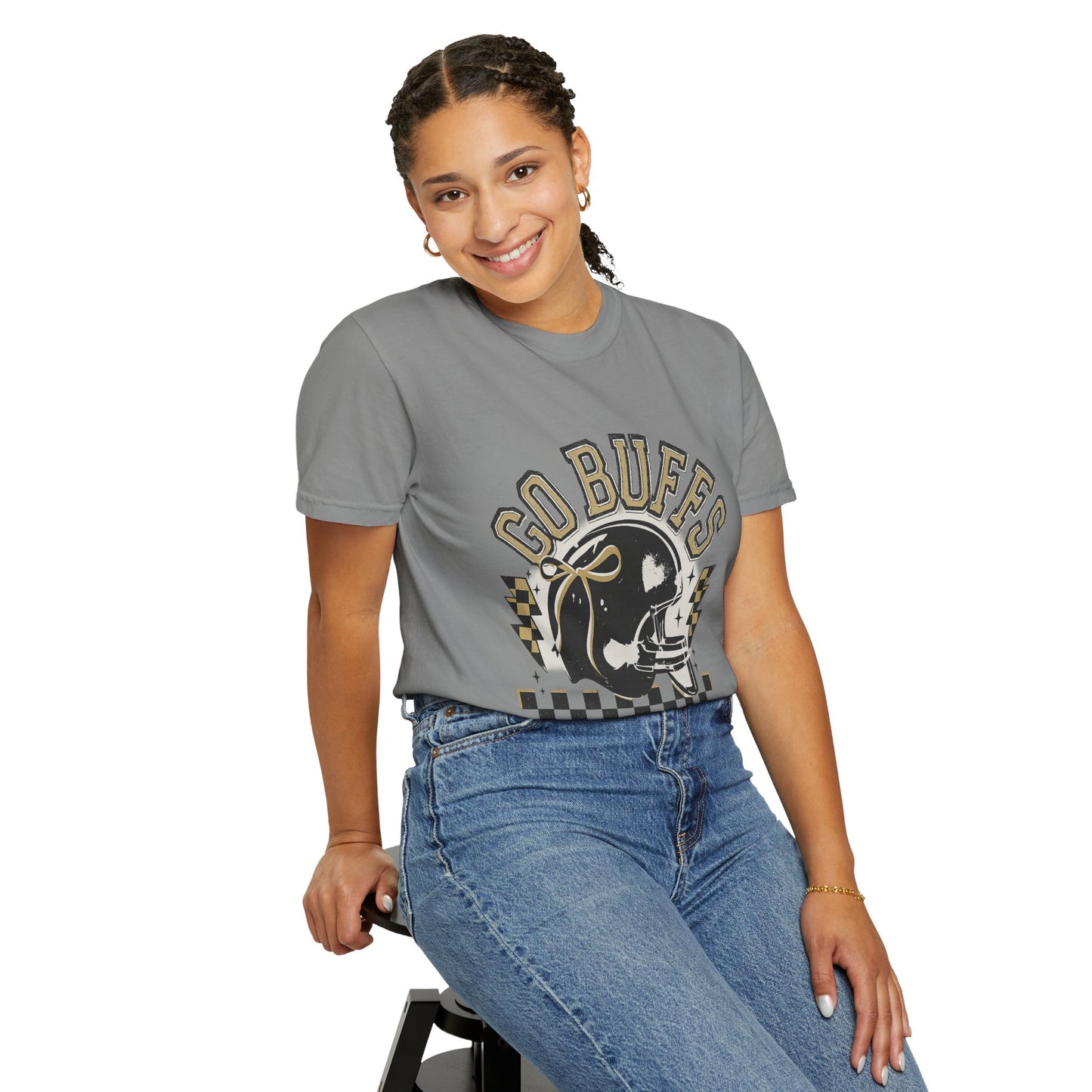 Vintage Sports Fan T-Shirt - Go Buffs Graphic Tee