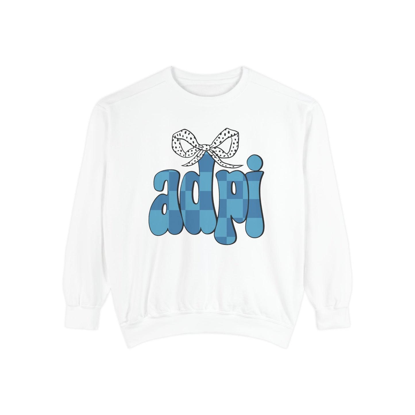 ADeltaPI Bow Design Unisex Sweatshirt - Cozy Casual Wear, comfort colors