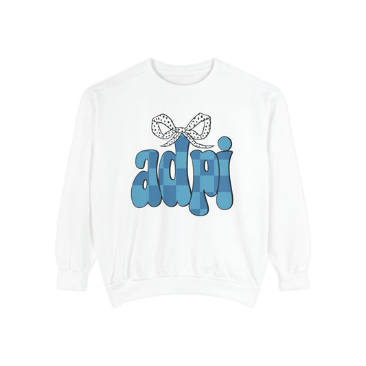 ADeltaPI Bow Design Unisex Sweatshirt - Cozy Casual Wear, comfort colors