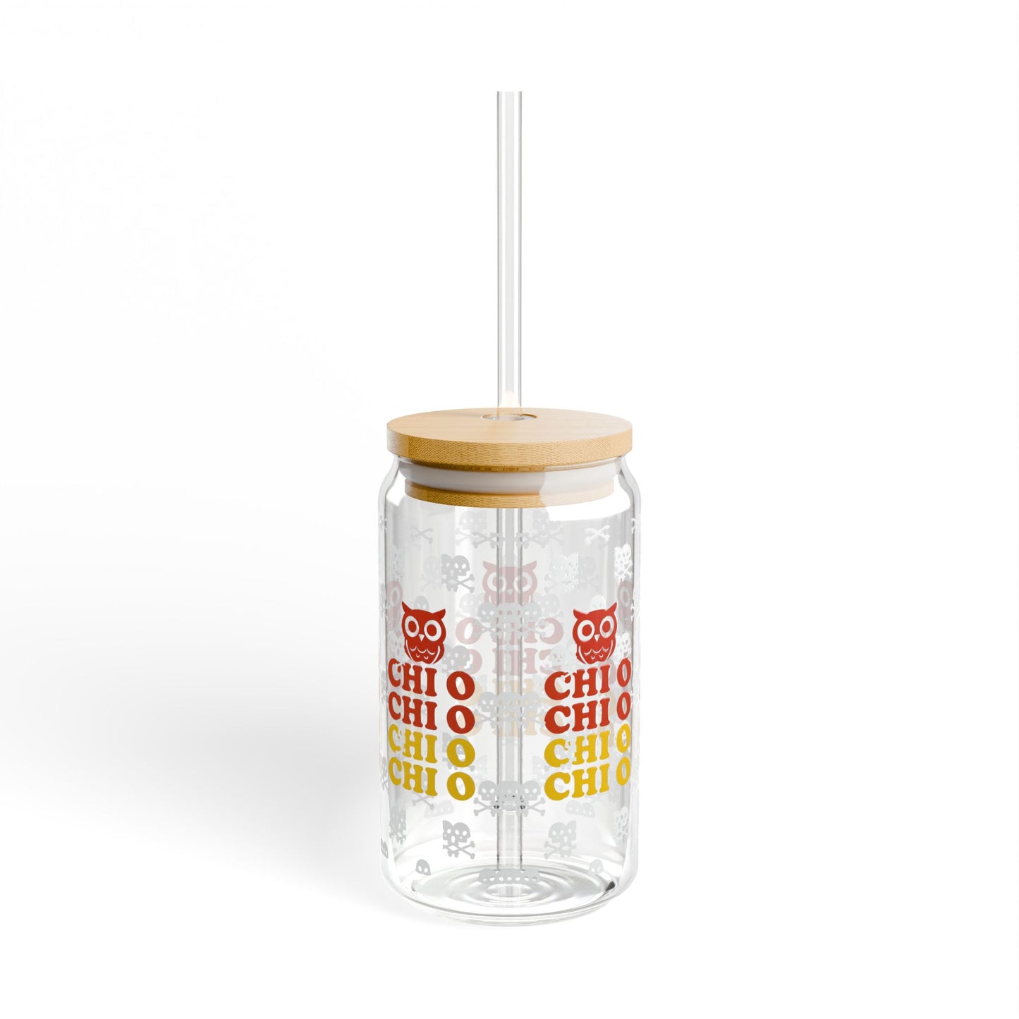 Chi Omega Sorority Gift, 16 oz Sipper Glass