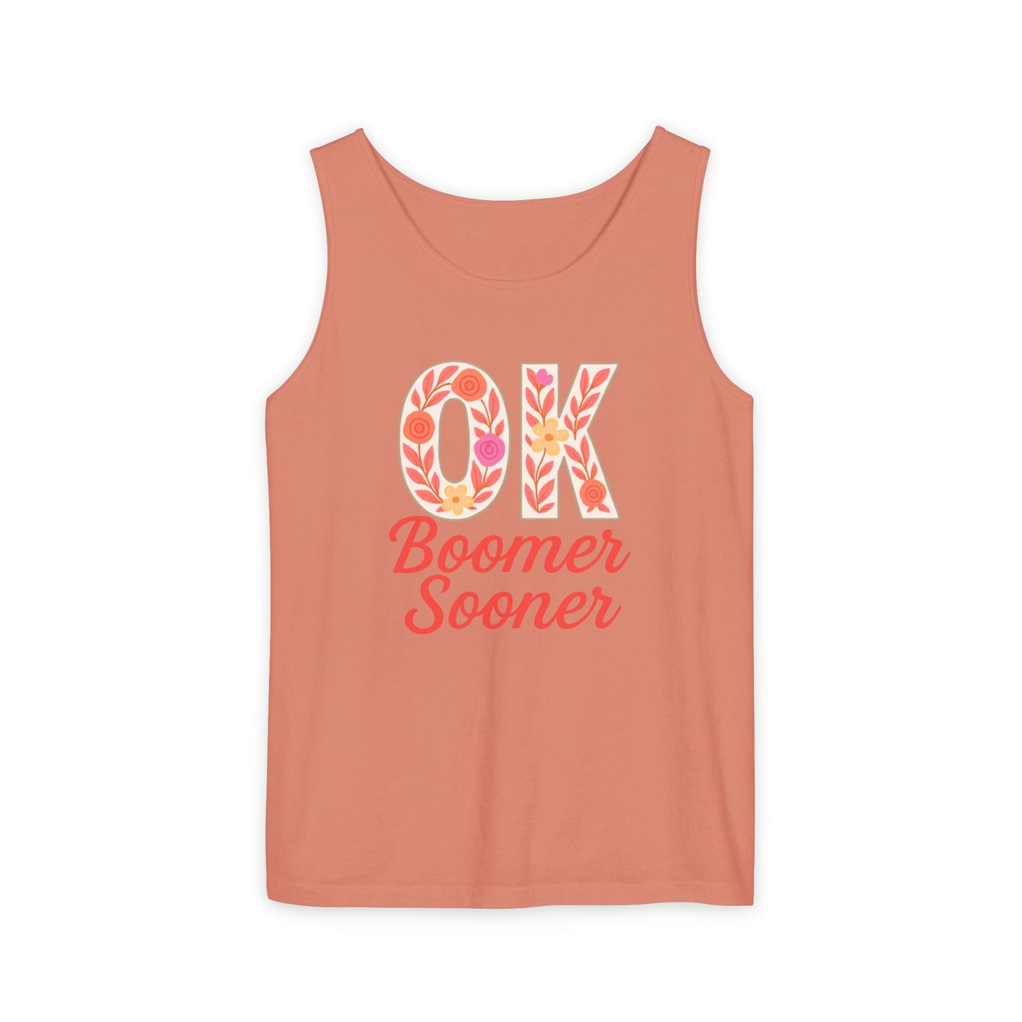 Oklahoma Comfort Colors Tank, Trendy Garment-Dyed Tank Top, OK Boomer Sooner, Casual Summer Wear, Gift for Graduates