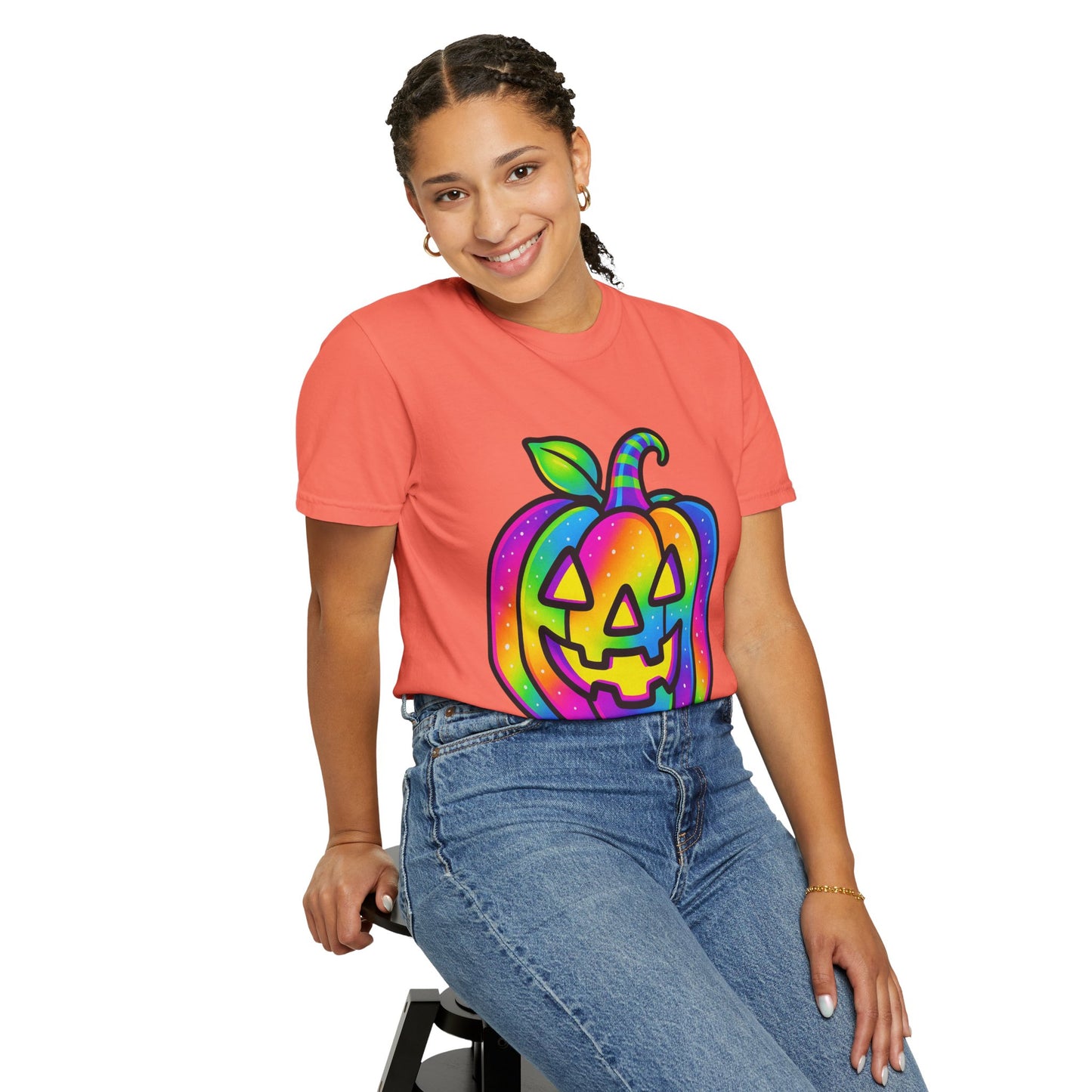 Colorful Pumpkin T-shirt for Halloween