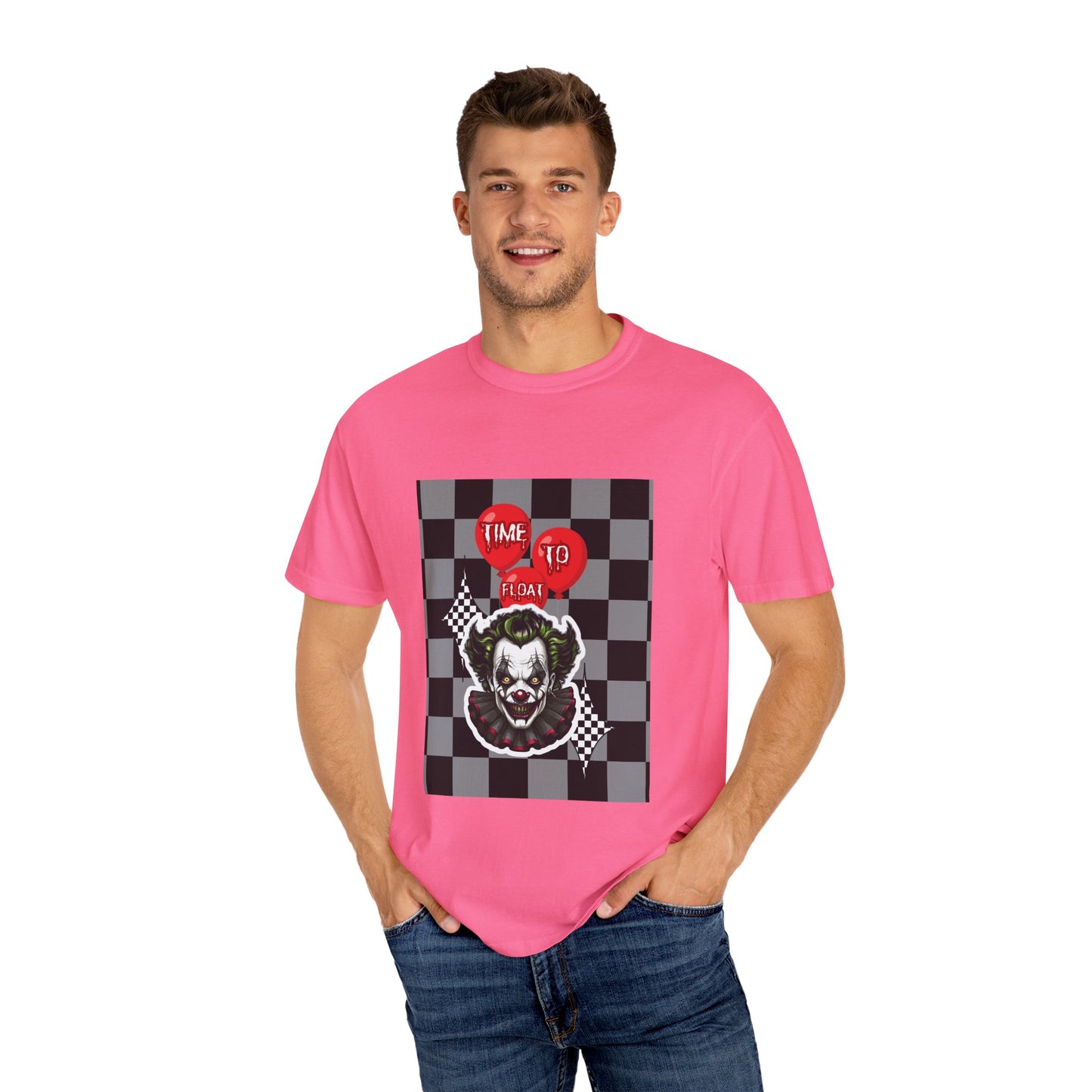Creepy Clown Graphic T-Shirt, Halloween Costume Tee, Unisex Horror Shirt, Fun Gift for Fans, Graphic Novelty Wear, Casual Outfit