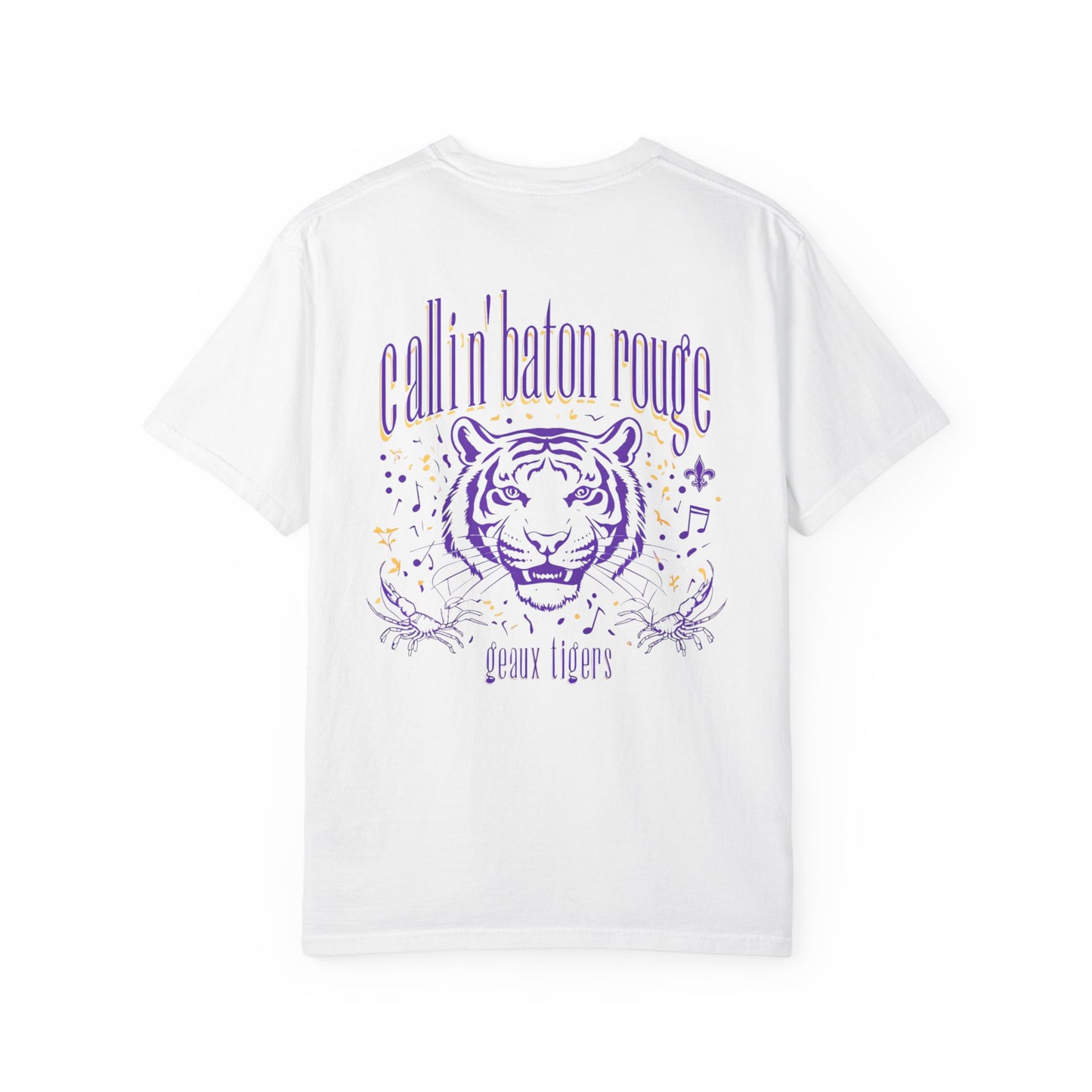 Baton Rouge Spirit T-Shirt - Unisex Garment-Dyed Tee for Game Day, College Football, Mardi Gras, Team Pride, Casual Wear