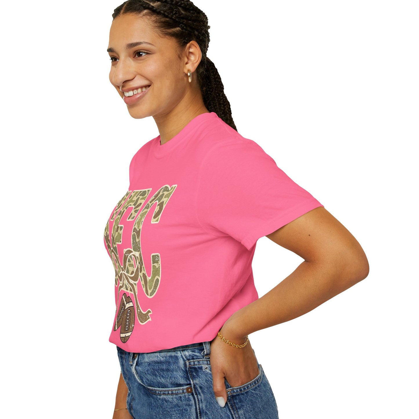 Camo Lettered Unisex T-Shirt - SEC Fan Gear - Gift for Him - Outdoor Wear