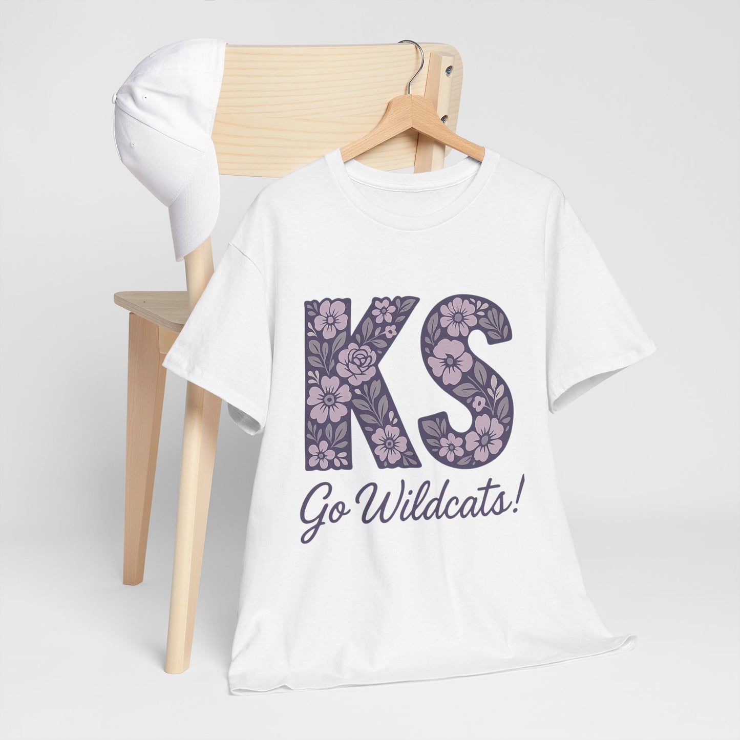 KS Floral Team Spirit Tee: Celebrate Kansas State Wildcats in Style, Perfect for Sports Events, Gifts, & Casual Wear