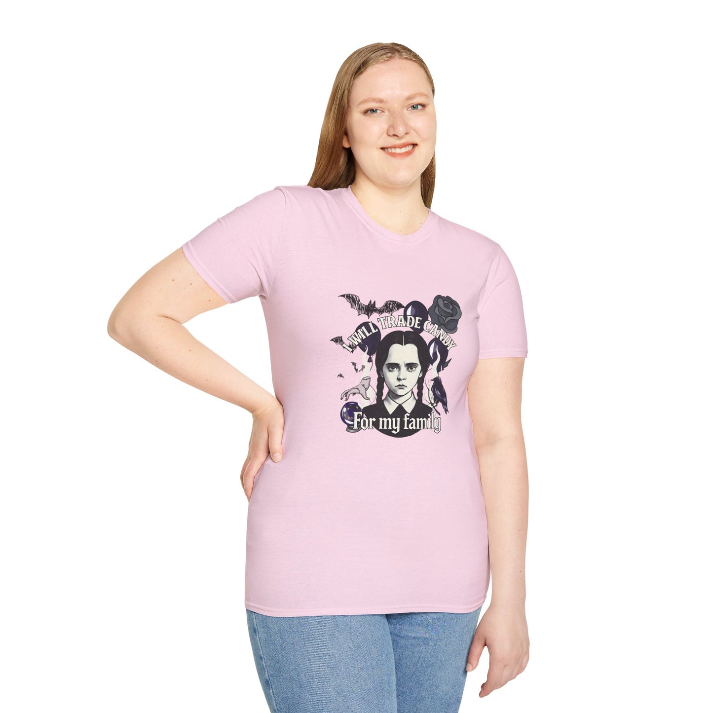 Gothic Family Tribute Unisex Tee - Halloween Dark Aesthetic Apparel