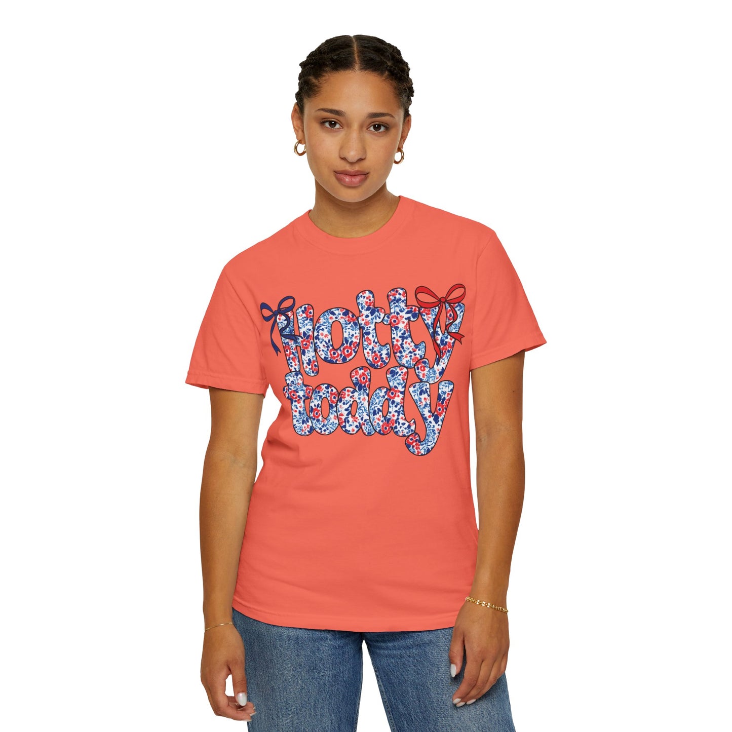 Floral Hotty Toddy Coquette Bow T-Shirt