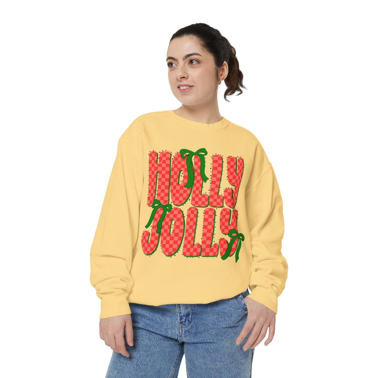 Holly Jolly Sweatshirt — Festive Christmas Holiday Pullover