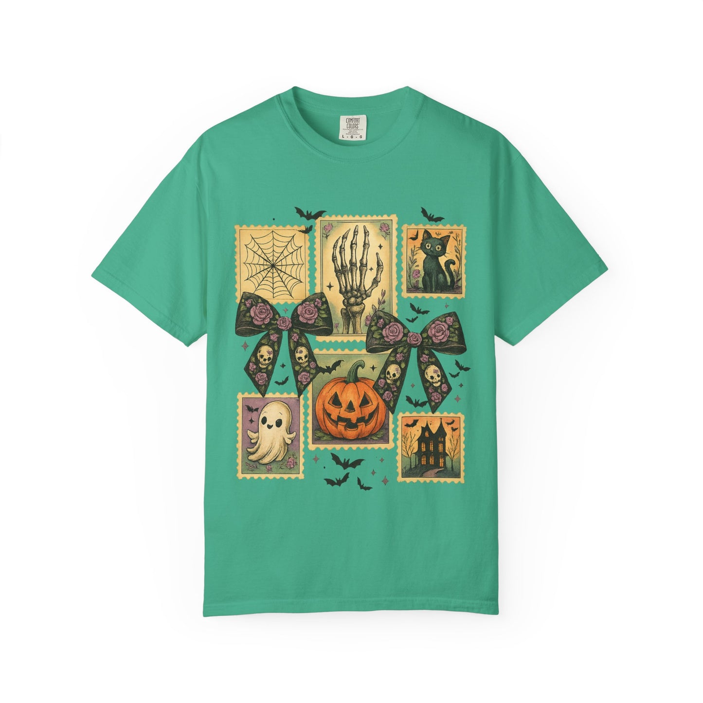 Halloween-Themed Unisex T-Shirt - Spooky Vibes for Fall Celebrations, Ghost Lovers Gift, Costume Party Essential, Cozy Autumn Tee