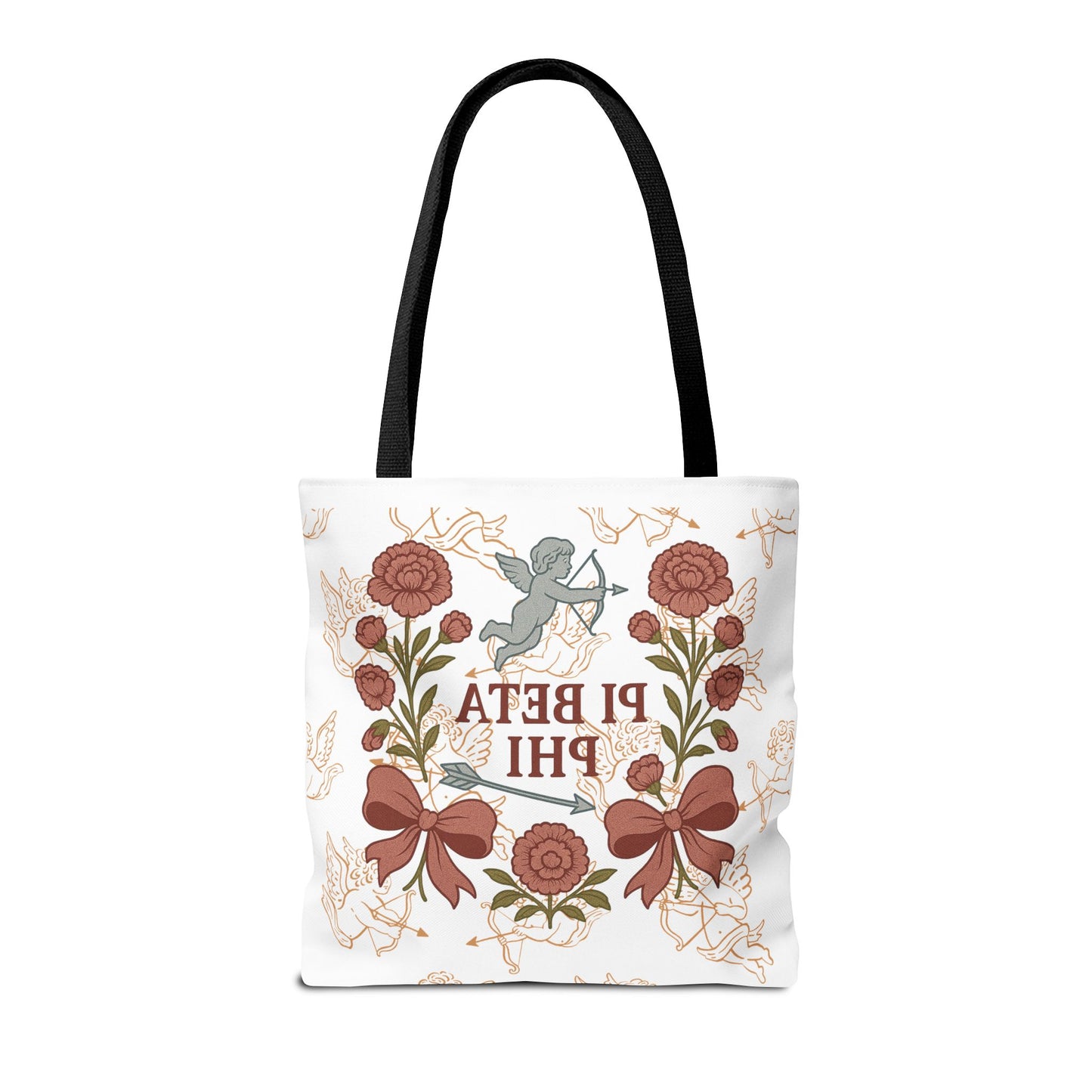 Floral Pi Phi Sorority Tote Bag