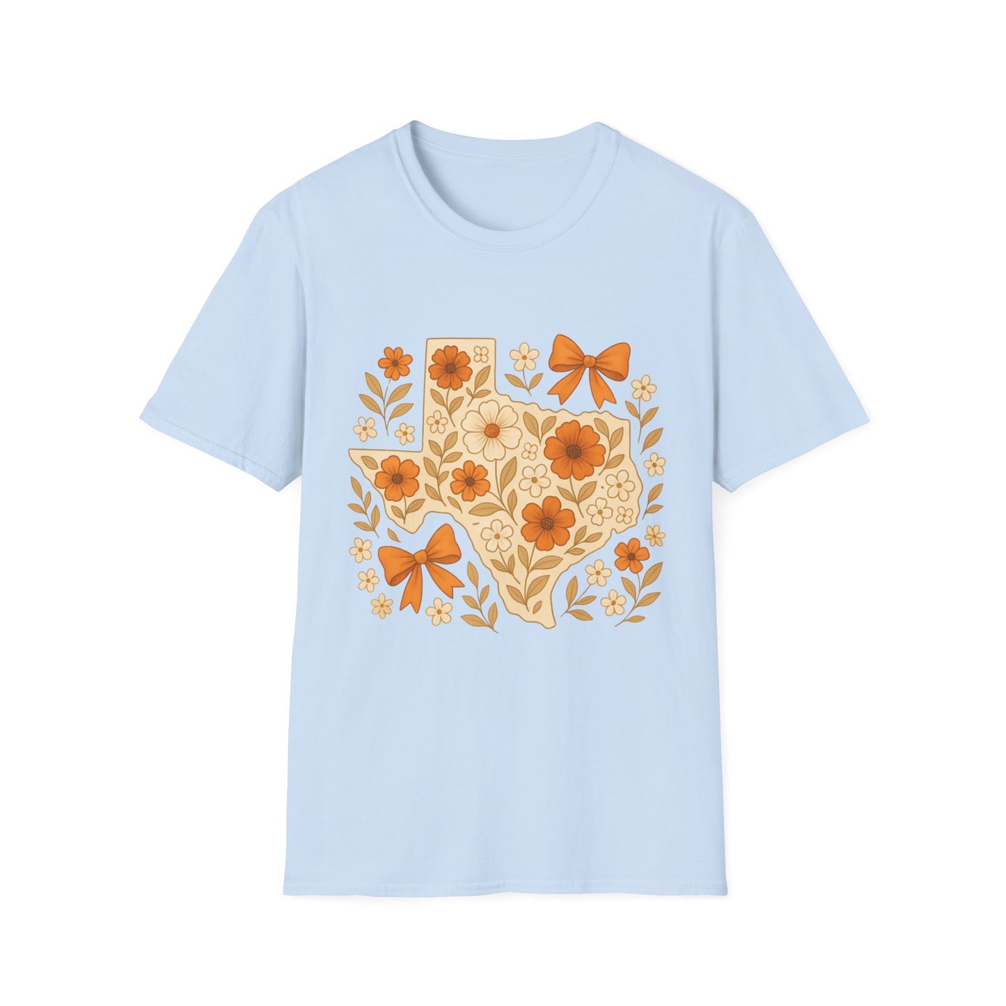 Texas Floral Unisex T-Shirt, Gift for Texans, Spring & Summer Wear, Festival Attire, Southern Charm Shirt
