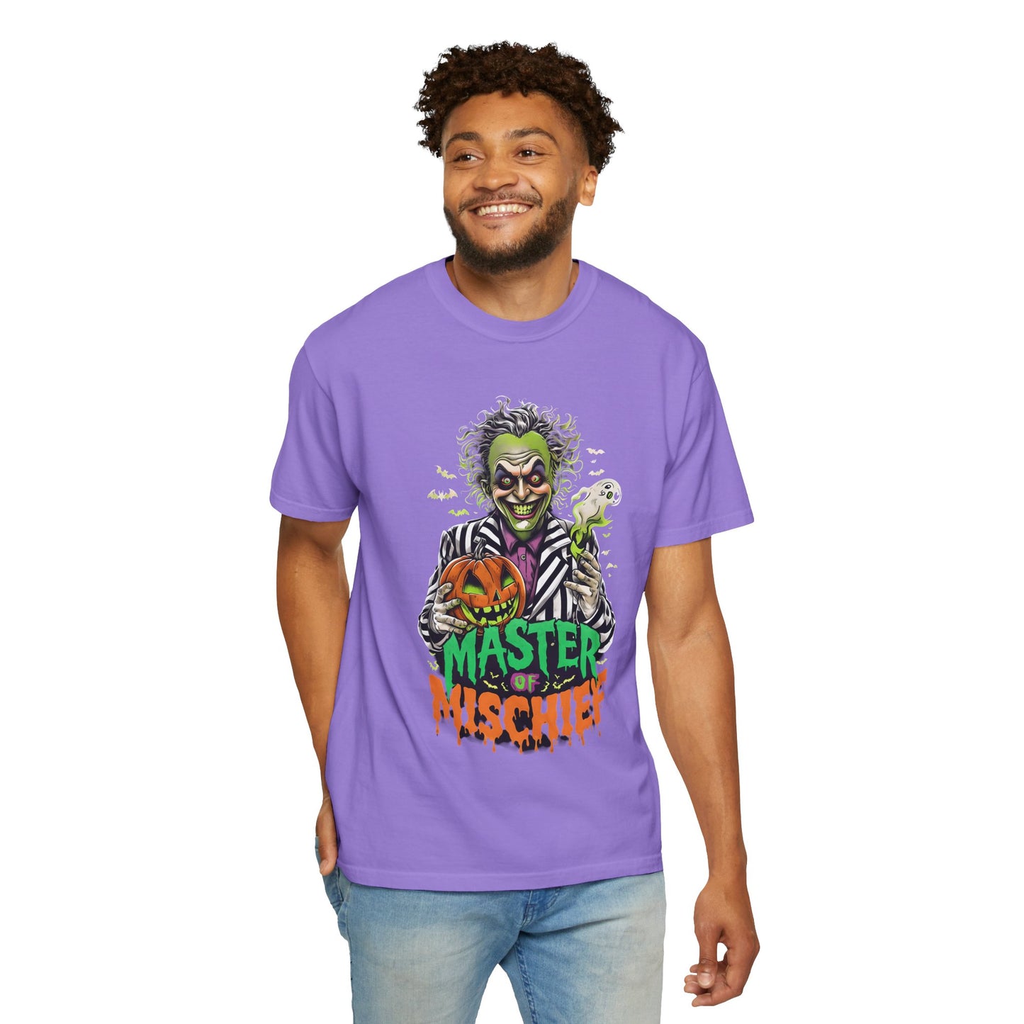 Master of Mischief Unisex T-Shirt, Halloween Party Shirt, Costume Tee, Spooky Gift, Fall Apparel, Graphic Tee