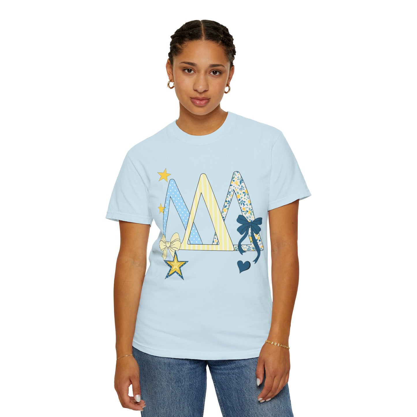Whimsical yellow and blue Graphic T-Shirt