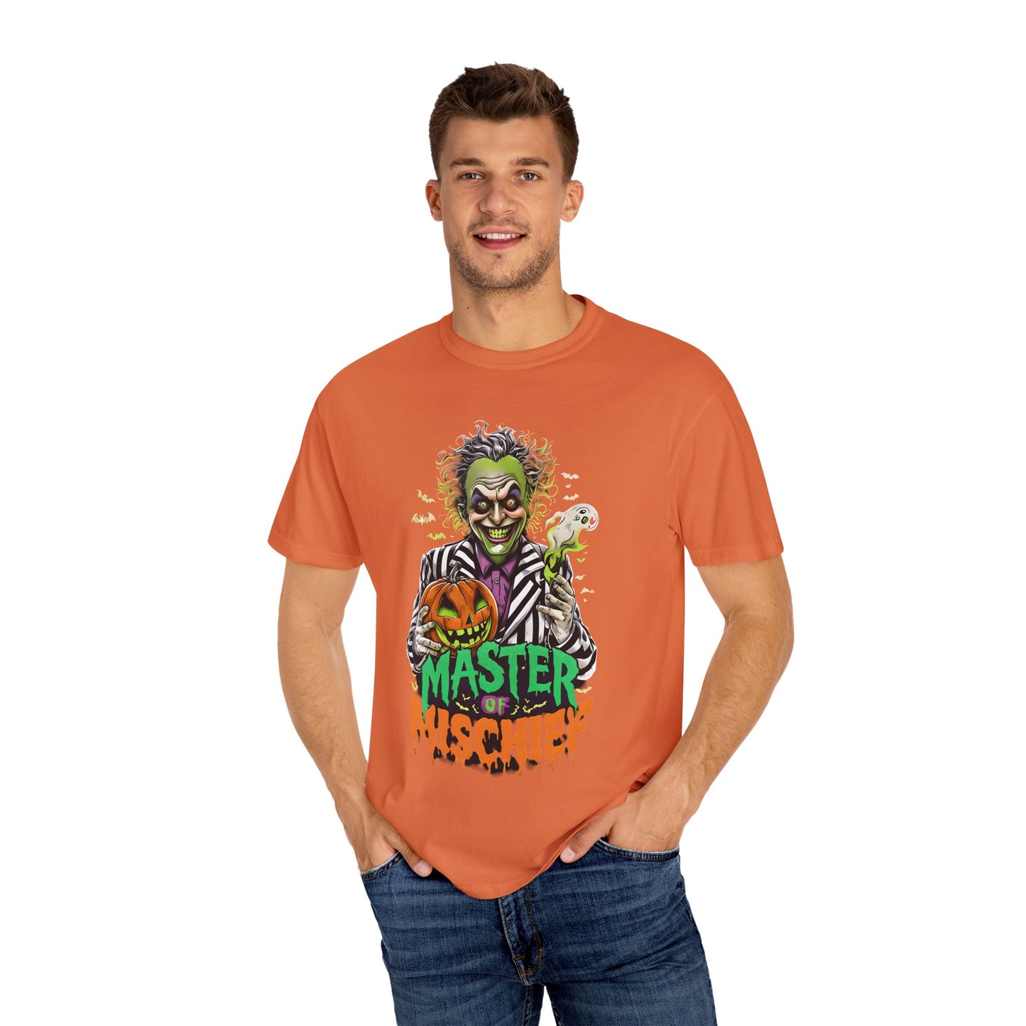 Master of Mischief Unisex T-Shirt, Halloween Party Shirt, Costume Tee, Spooky Gift, Fall Apparel, Graphic Tee