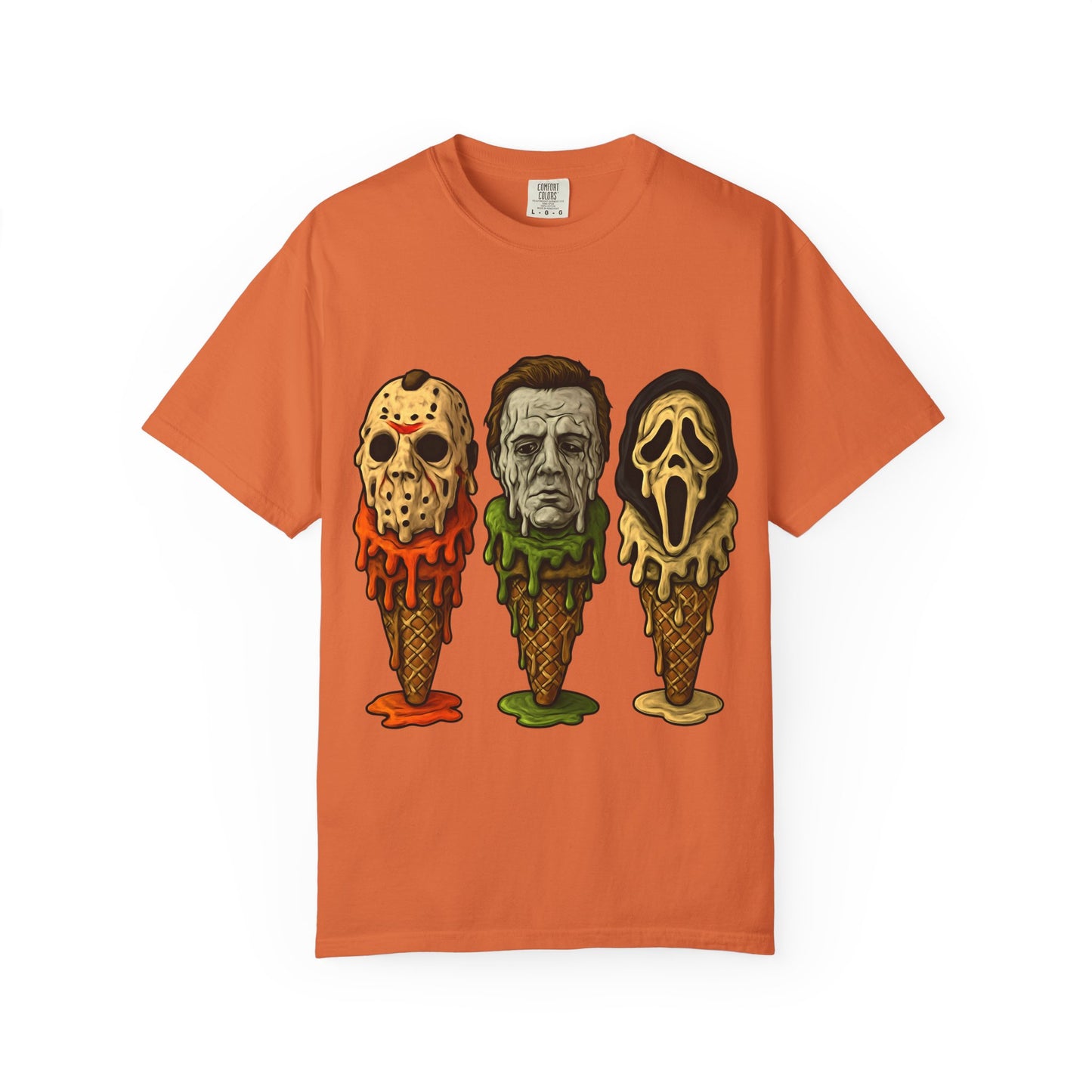 Halloween Horror Movie T-Shirt with Iconic Characters, Unisex Casual Tee for Gifting, Summer Fun, Halloween Costume, Movie Lovers