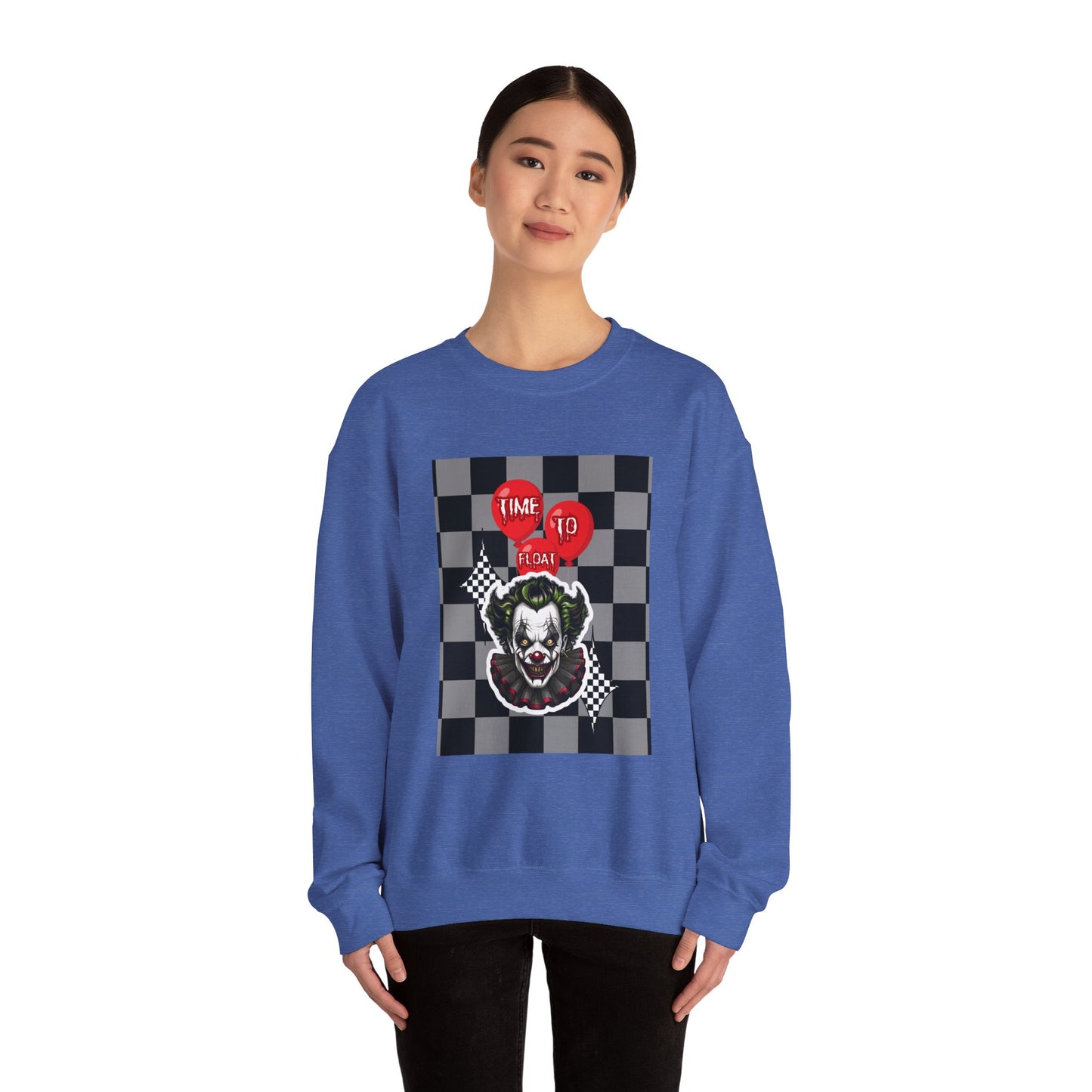 Horror Fan Crewneck Sweatshirt - Time To Float, Love It Or Leave It