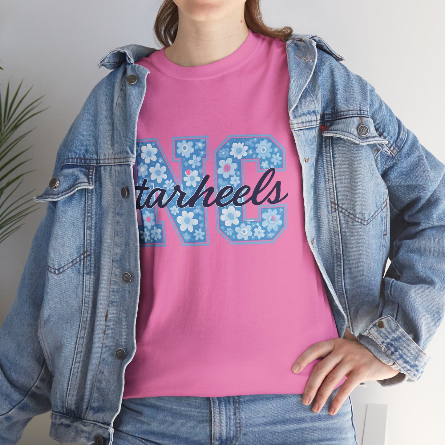 North Carolina Tarheels Unisex Heavy Cotton Tee, College Spirit Wear, Men's and Women's Casual T-Shirt, School Pride Apparel, Gift for Fans