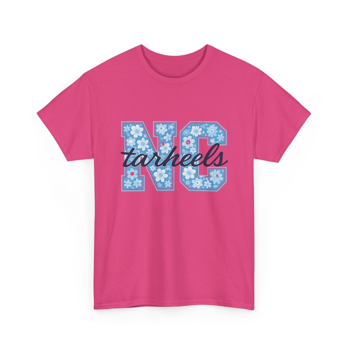 North Carolina Tarheels Unisex Heavy Cotton Tee, College Spirit Wear, Men's and Women's Casual T-Shirt, School Pride Apparel, Gift for Fans