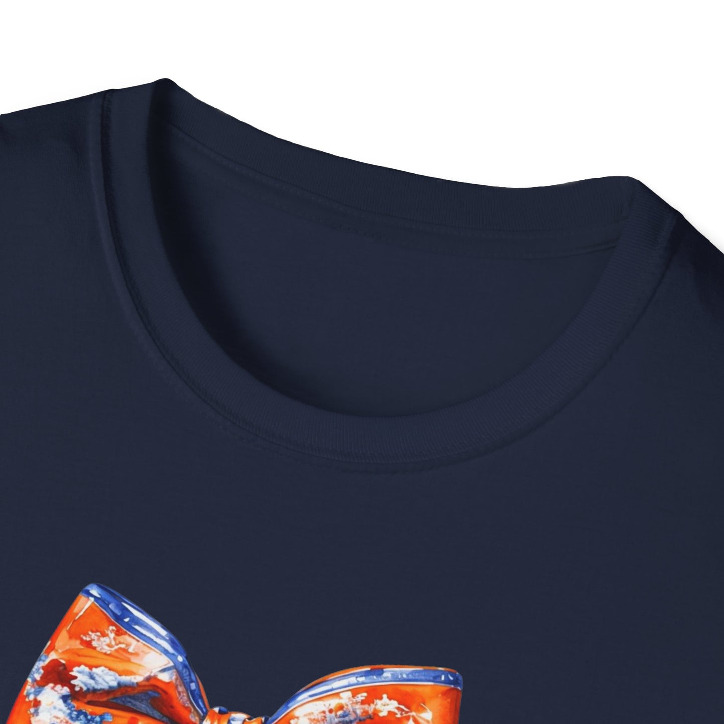AU Coquette Boot Bow Cheerful Unisex T-Shirt with Bow Design - Perfect for Game Day, Sports Fans, Birthdays, and Casual Wear, Go Tigers!