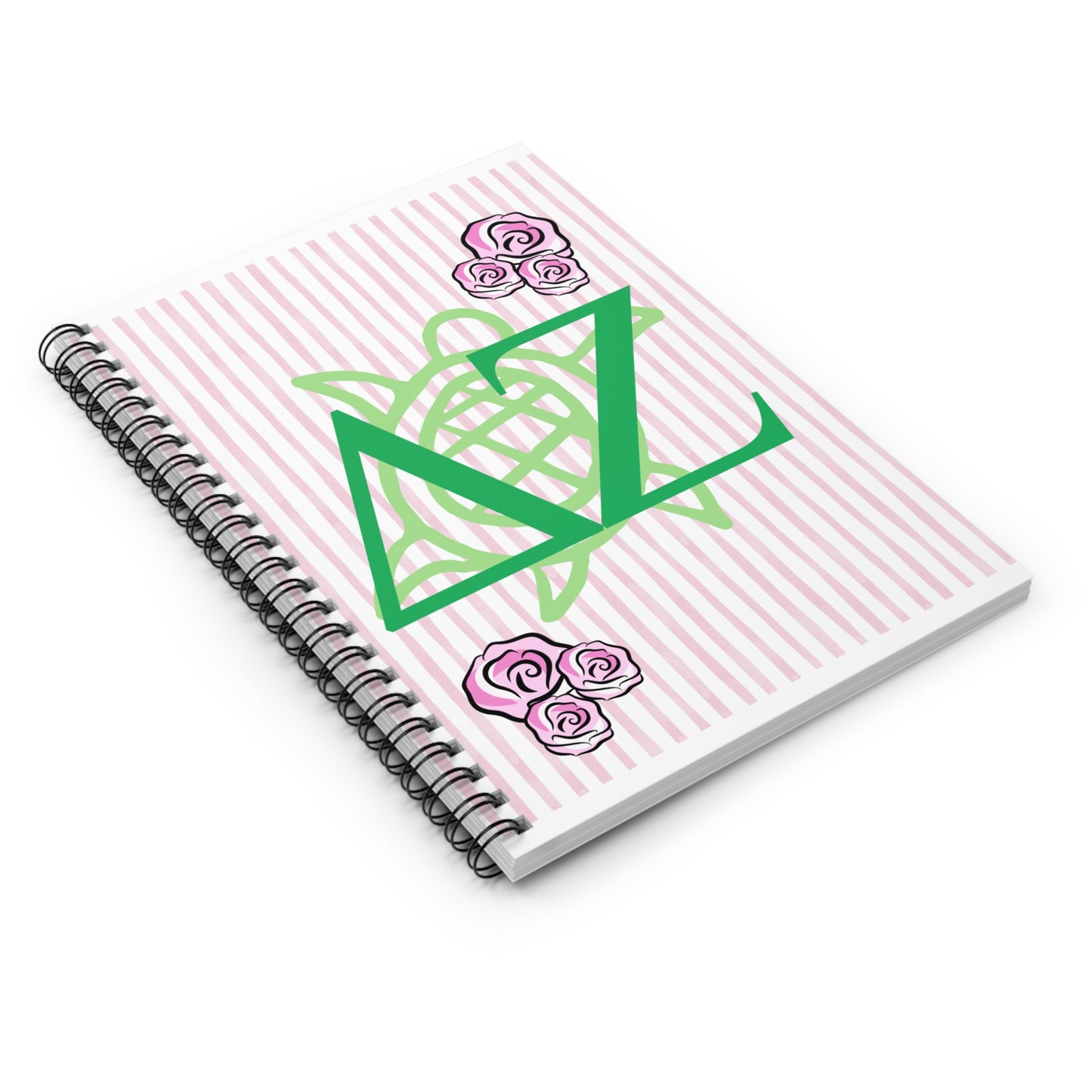 DZ Personalized Floral Spiral Notebook - Ruled Line Journal