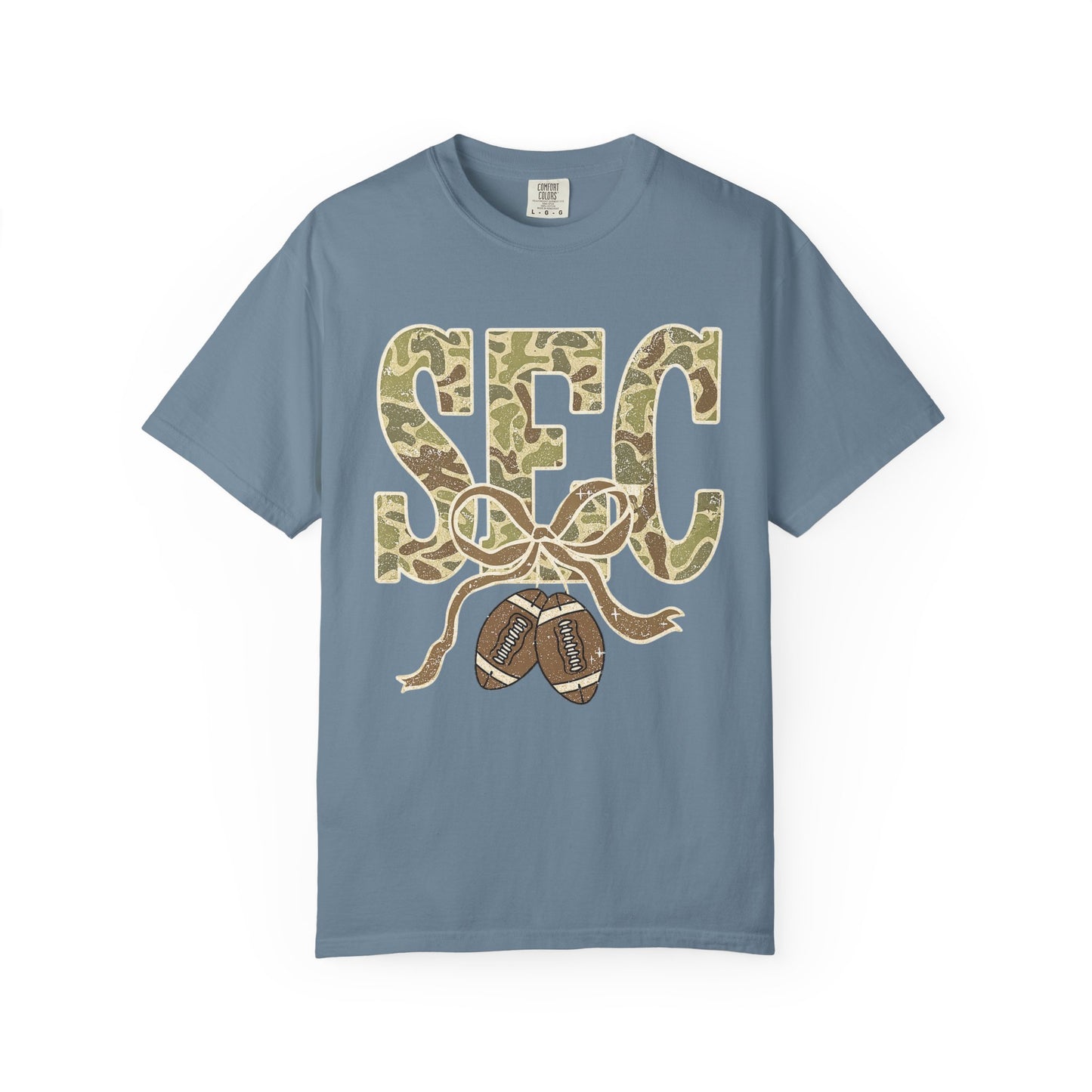 Camo Lettered Unisex T-Shirt - SEC Fan Gear - Gift for Him - Outdoor Wear