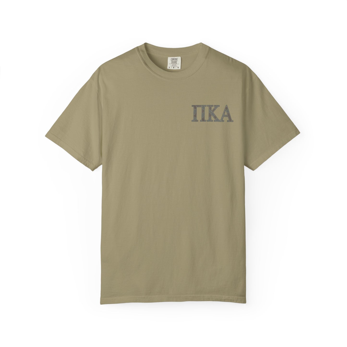 PiKappaAlpha Camouflage T-Shirt | Unisex Garment-Dyed Tee | Casual Wear, Greek Life Apparel, College Gifts, Brotherhood Shirt, Event [...]