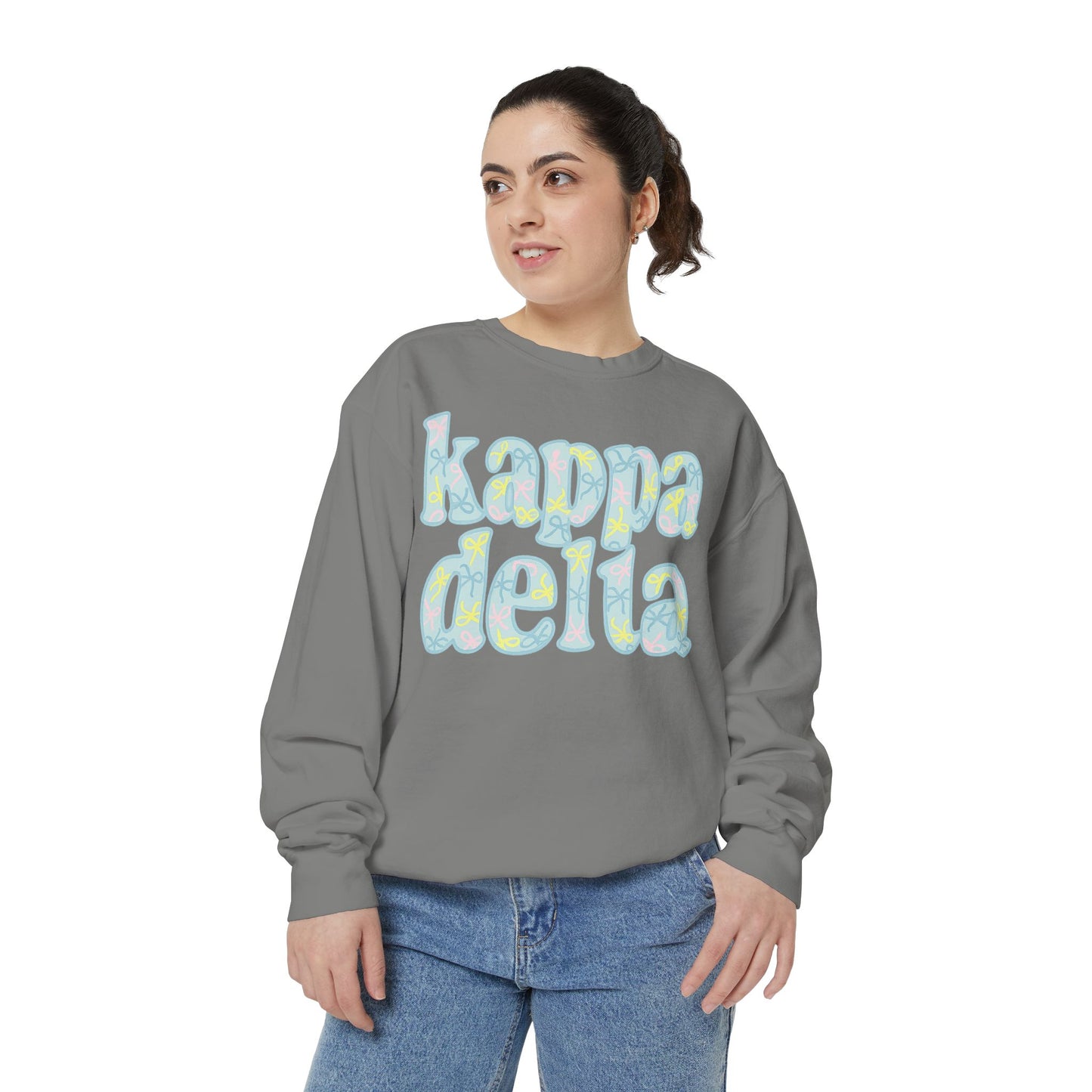 Sorority Sisters Cozy Sweatshirt - KaDelta Unisex Garment-Dyed