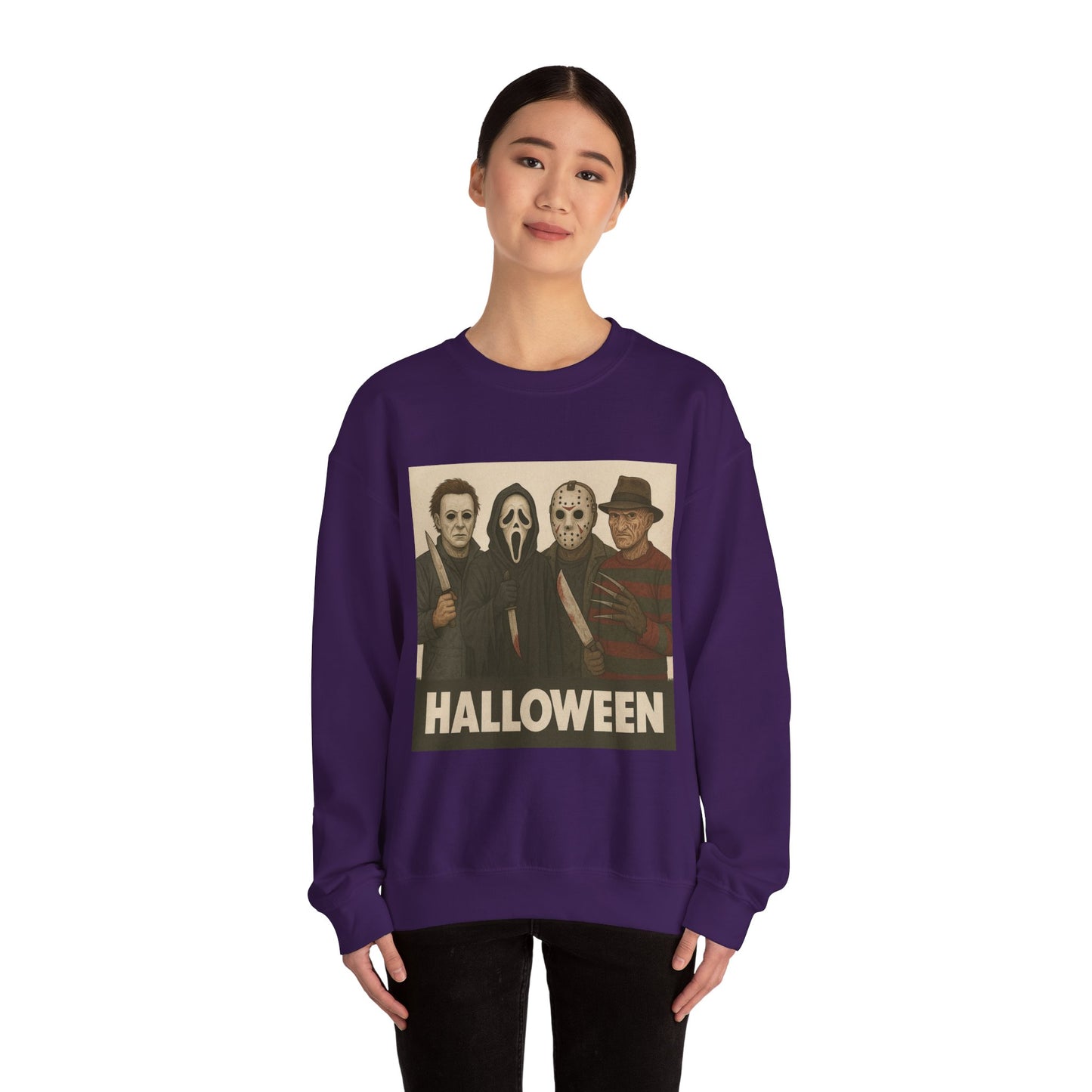 Spooky Movie Crewneck Sweatshirt - Halloween Horror Apparel