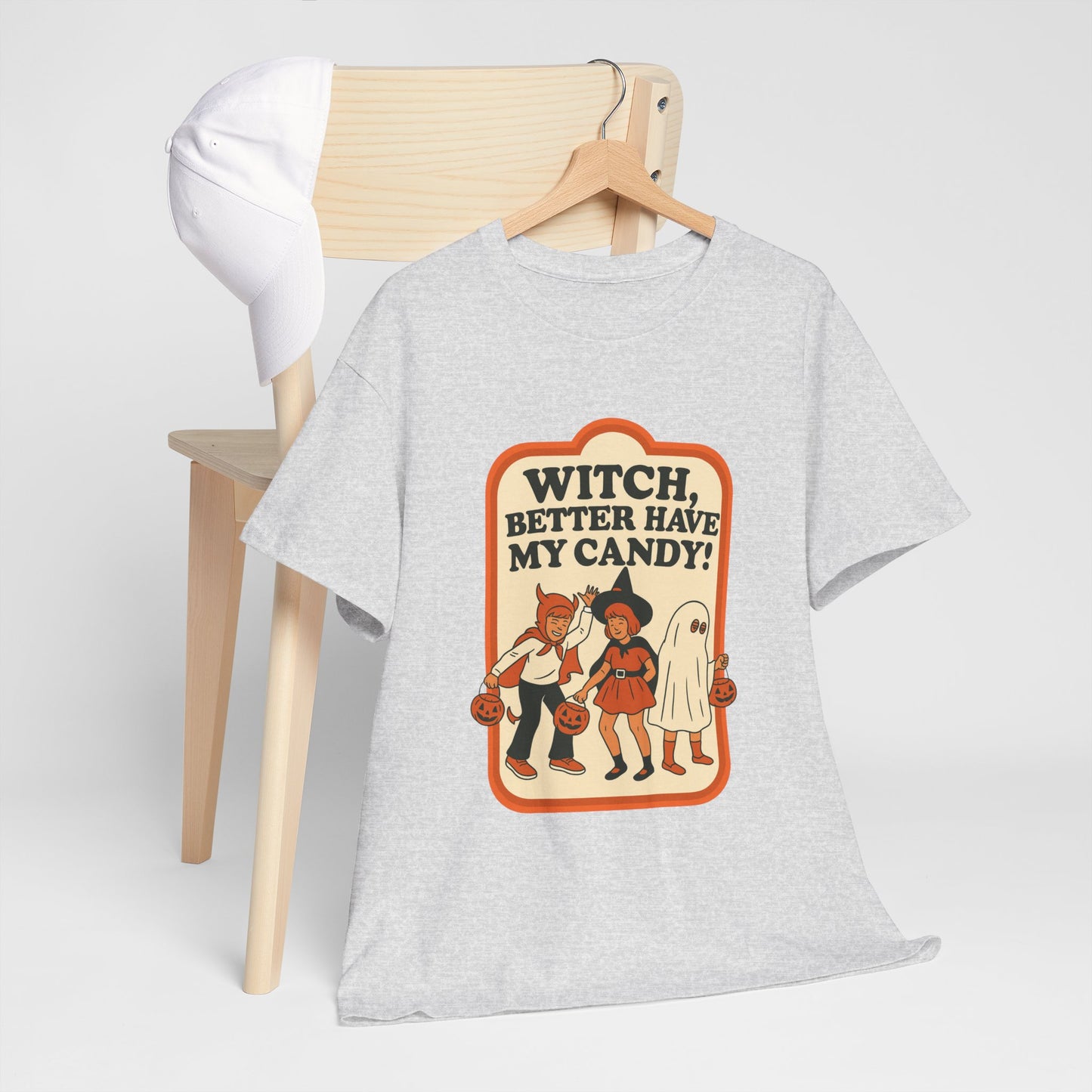 Halloween Witch Candy Tee - Unisex Cotton Shirt