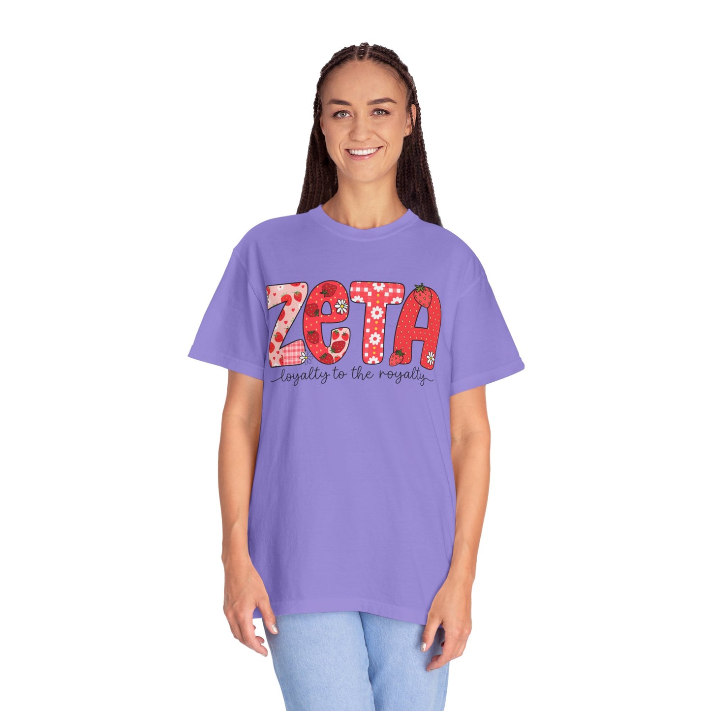 ZTALoyalty T-Shirt, Unisex Garment-Dyed Tee, Perfect for Sorority Events, Greek Life Apparel, Custom Festive Shirt, Everyday Casual Wear